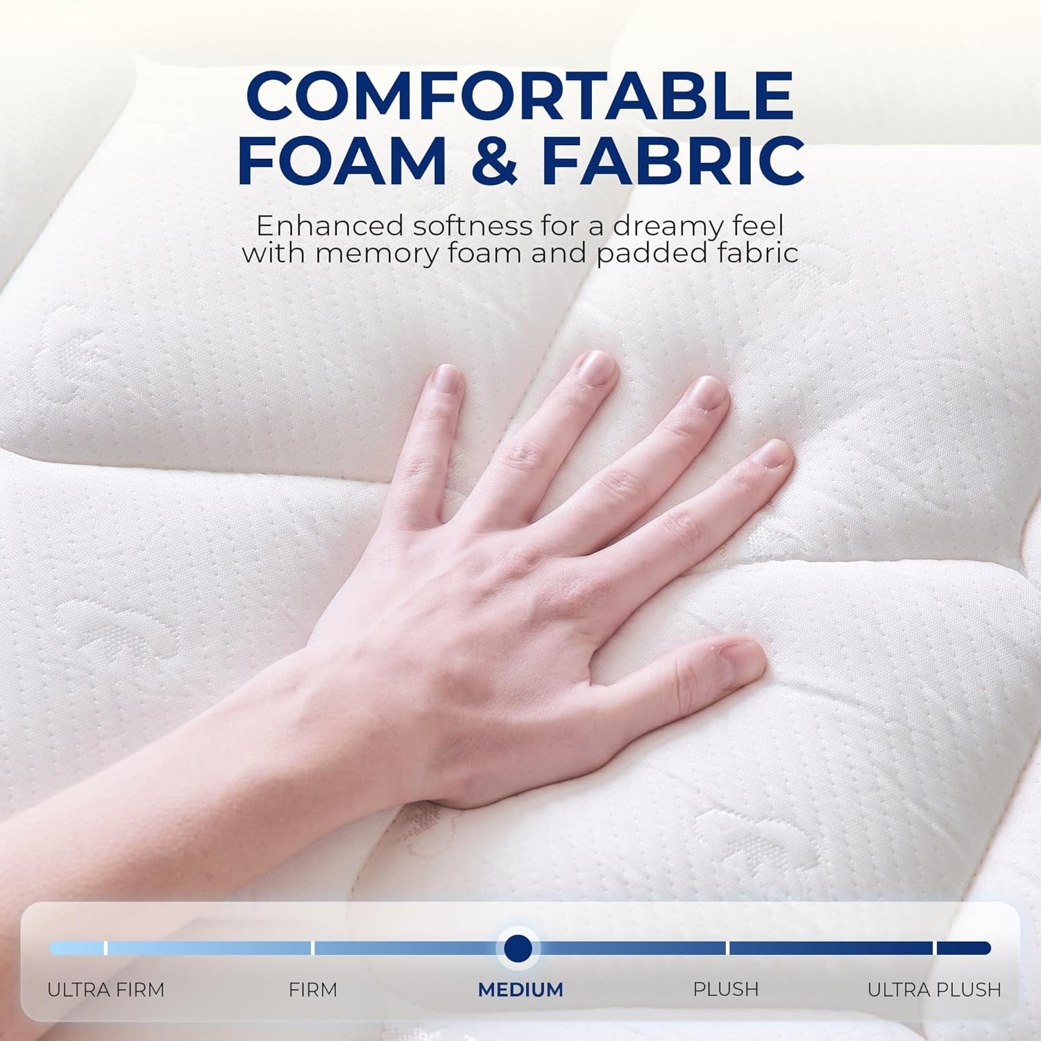 Queen Size Mattress, 12 Inch Hybrid Comfort & Supportive Mattress in a Box, Cool