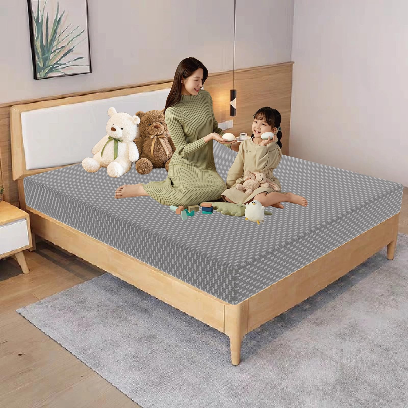 Twin XL Mattress, 8 Inch Memory Foam Mattress in a Box, Pressure Relief, Soft…