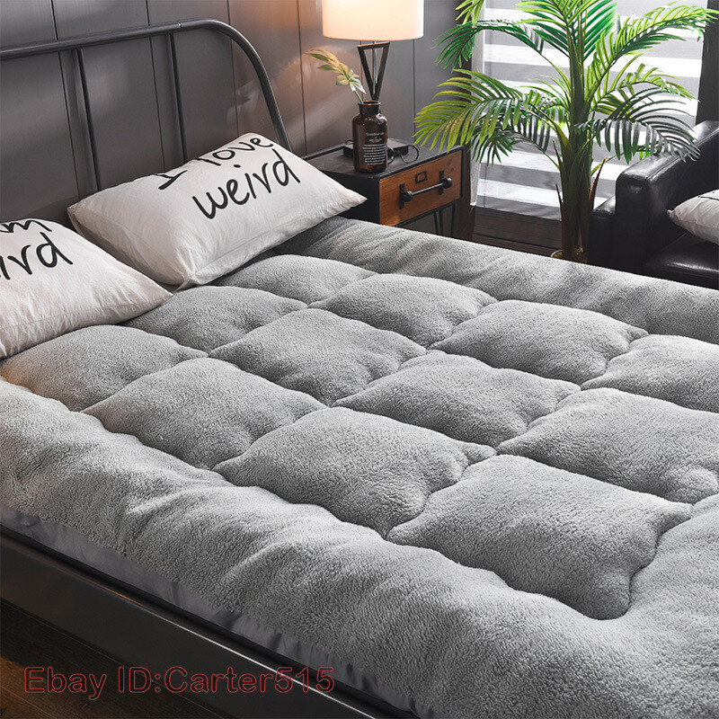Flannel Mattress Warm Pad Foldable Tatami Pad King Queen Size Bed Mattress