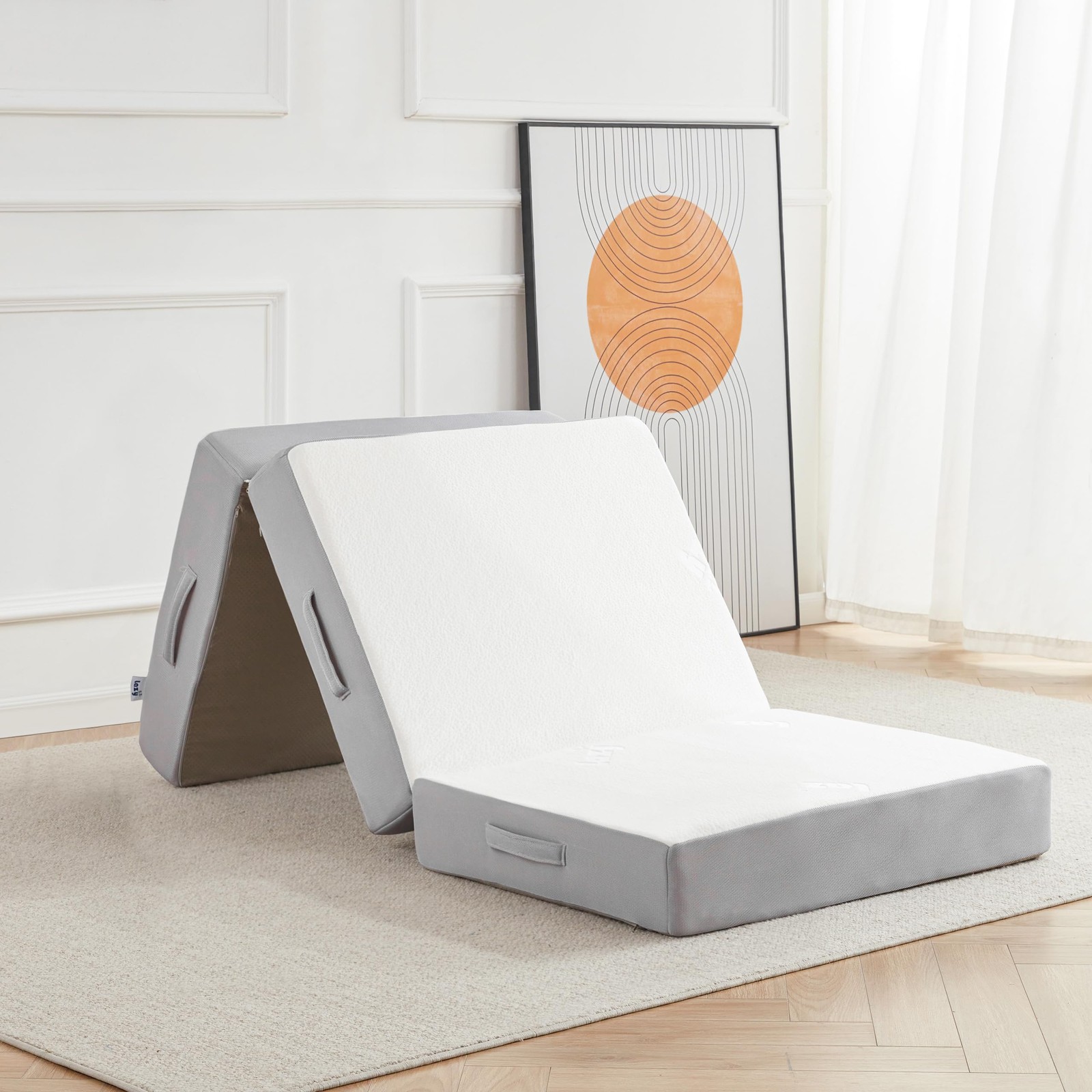 Folding Mattress, 6 Inch Single Memory Foam Tri-fold Mattress with Breathable…