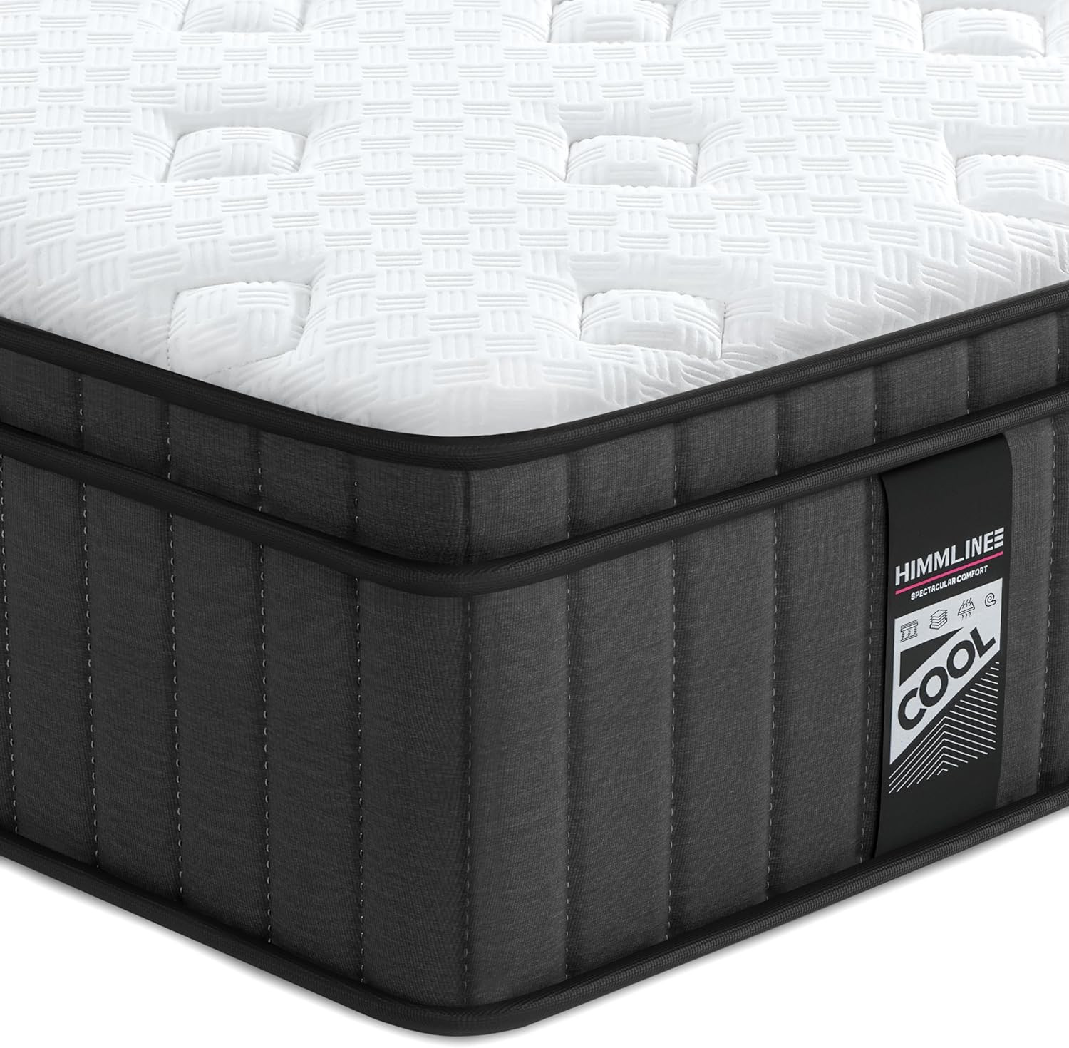 12″ Queen Hybrid Mattress with Gel Foam & Pocket Springs – 120 Nights Trial
