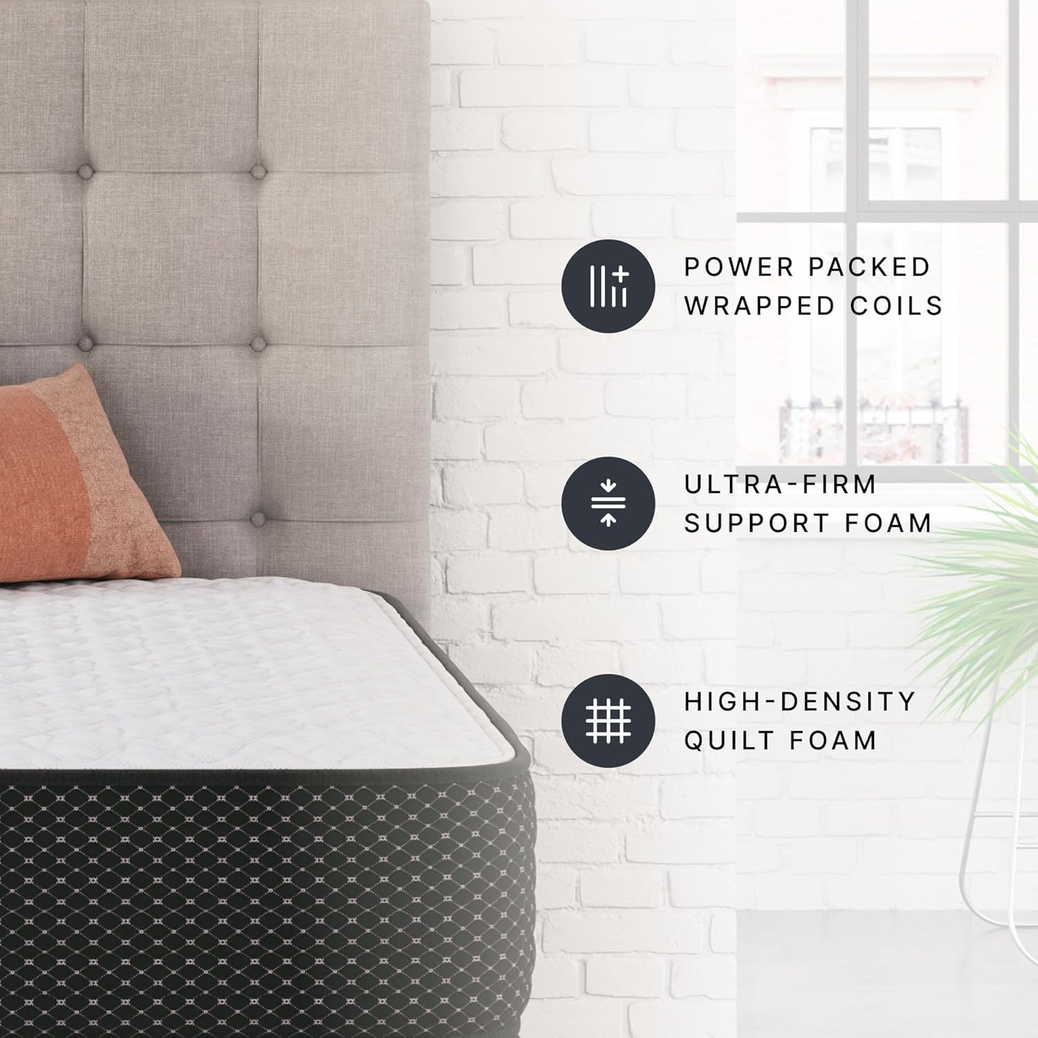 Limited Edition 12″ Hybrid Mattress with Gel Foam for Cool Sleep & Comfort