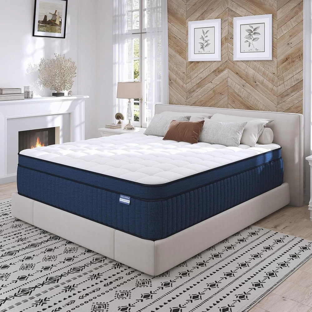 California King Mattress, 14 Inch Cal King Size Mattress in a Box, Medium Firm P
