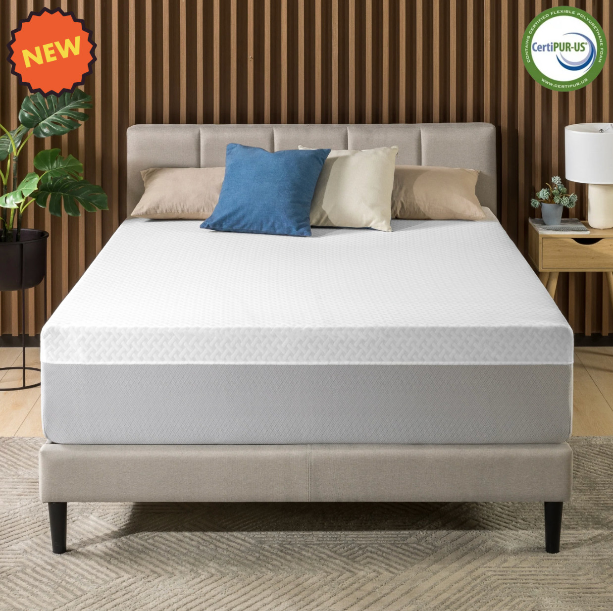 12 Inch Full Mattress Hybrid Memory Foam Colchon Full 12 Pulgadas Cama Medio MF