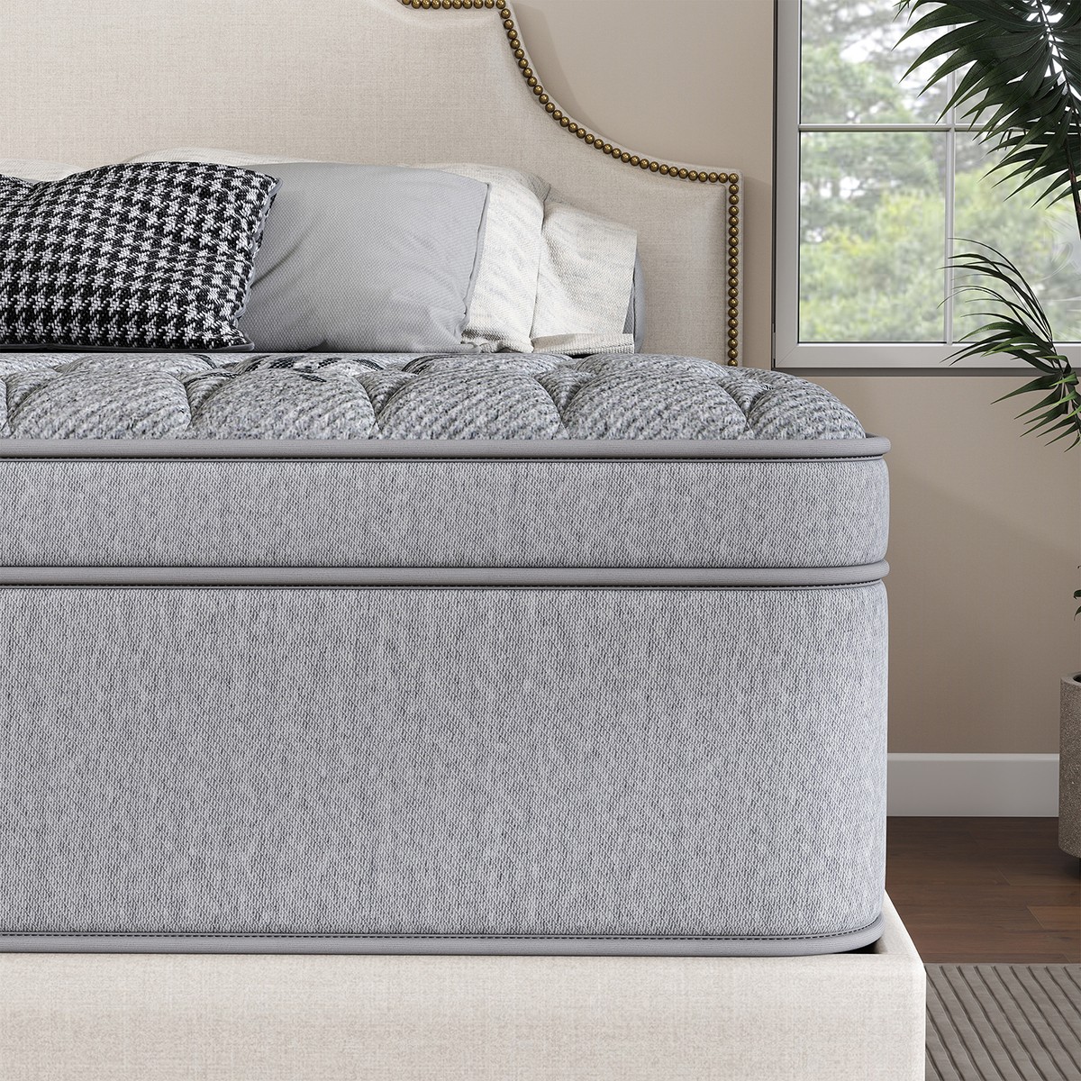12″ 14″ Gel Memory Foam Mattress Hybrid Spring Twin Full Queen King In A Box
