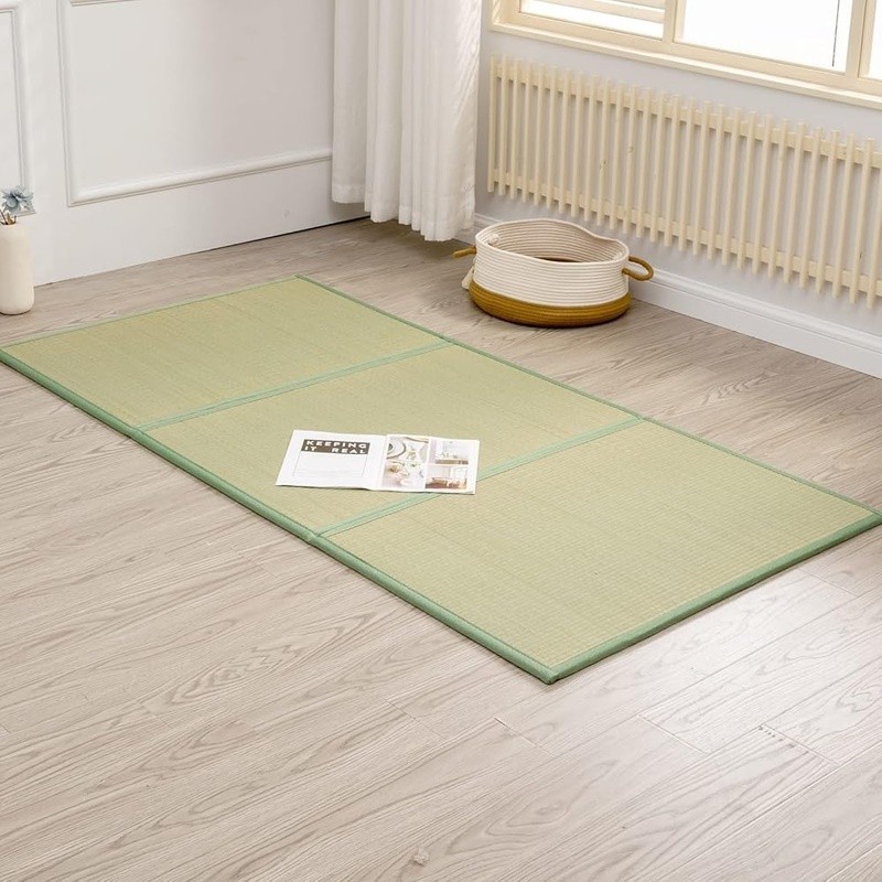 Japanese Tatami Mat Rush Grass Foldable Floor Mattress Yoga Sleep Comfort New