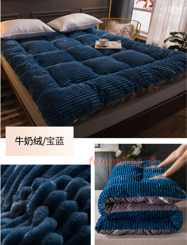 Comfortable Soft Foldable Tatami Mattress Single Double Thick Warm Milk Velvet