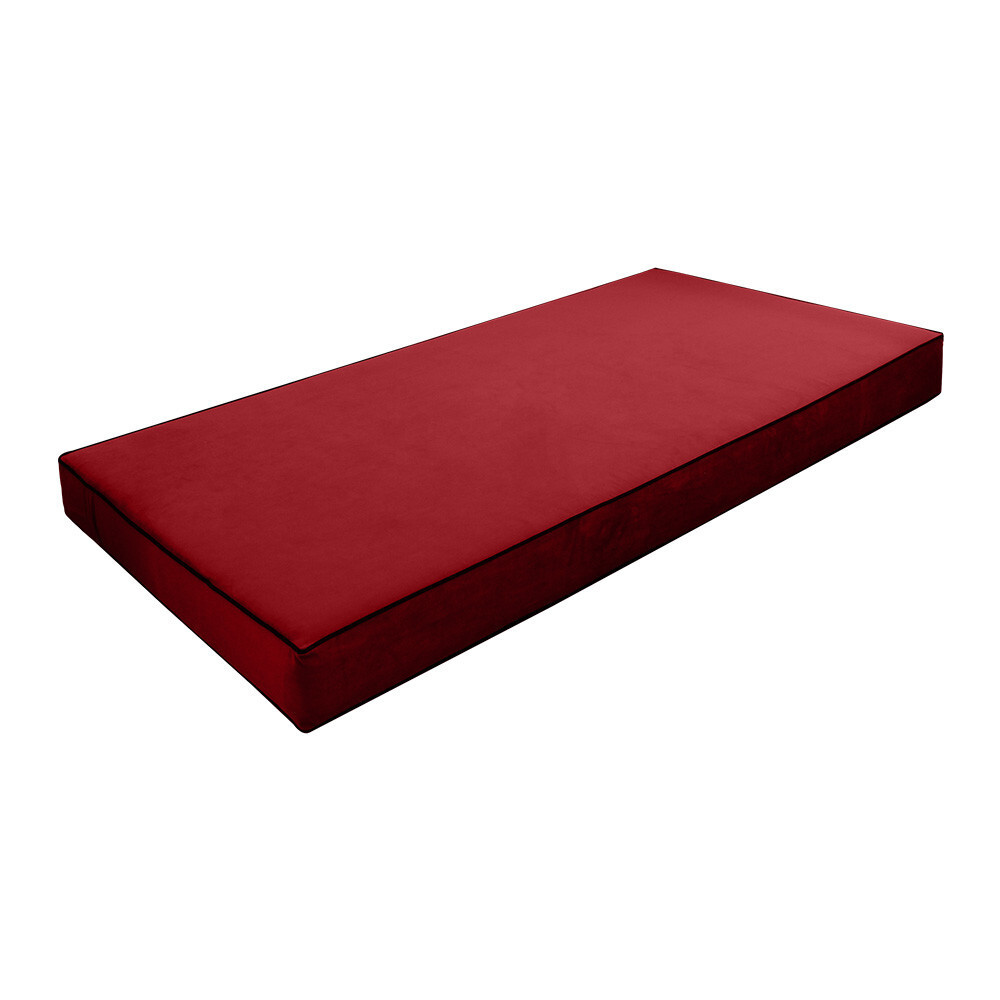 Contrast Pipe 6″ FULL 75x54x6 Velvet Indoor Daybed Mattress |COVER ONLY|-AD369