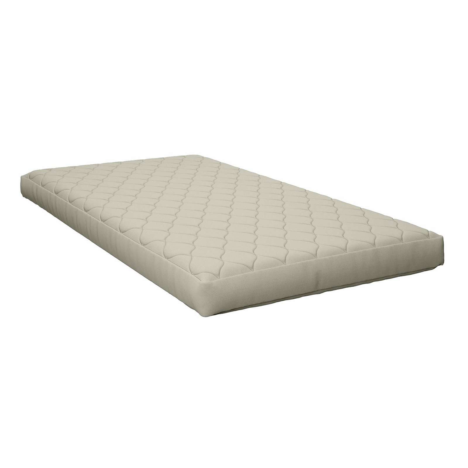 Kids Gray Twin Bunk Bed Mattress 6 inch Quilted Fiber Fill Bedroom Dorm Guest