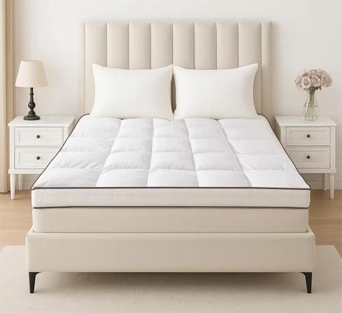 Memory Foam Mattress Topper, Bed Topper with 3 Inch Extra Thick Shredded Queen