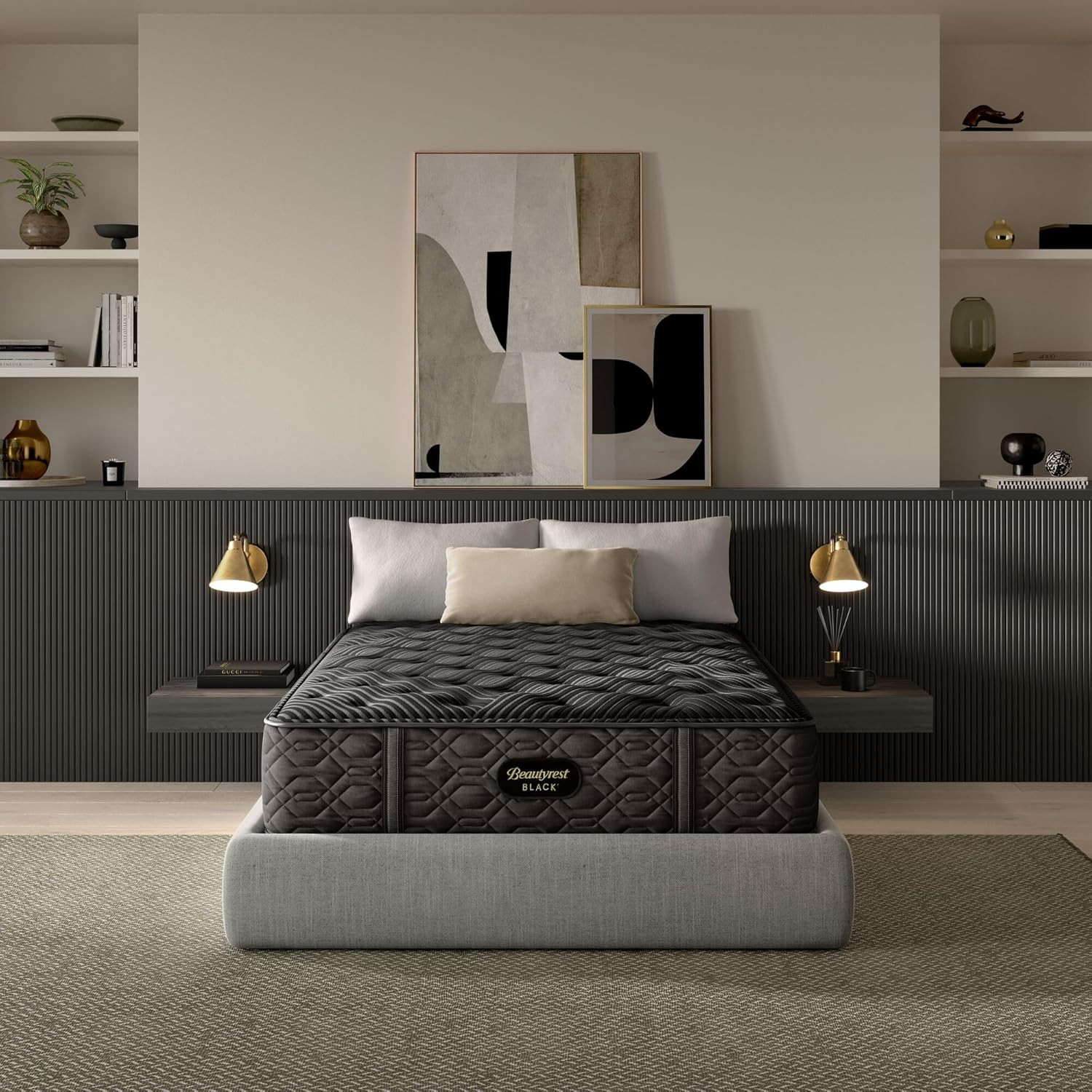 Beautyrest Black Series One 14″ Plush Queen Mattress – Breathable, Cooling, and