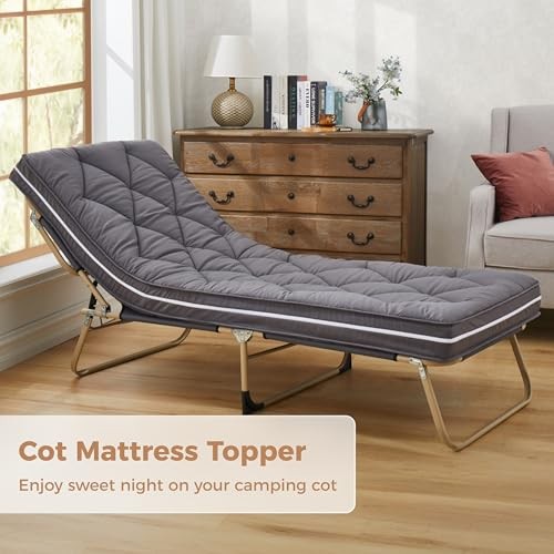 4Inch Twin Floor Mattress,3-Layer Structure Cot Twin:75″x38″ Dark Gray
