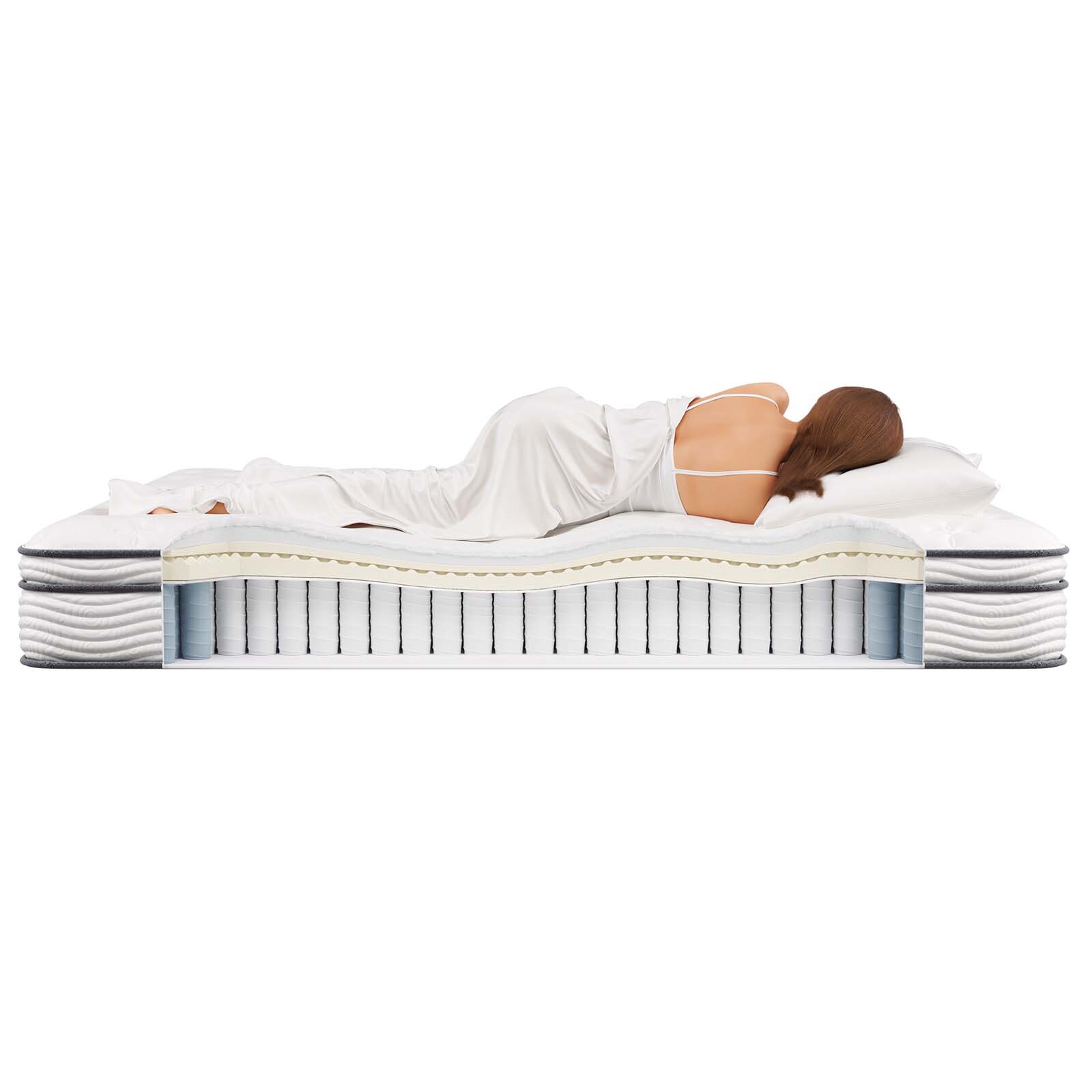 Modway Jenna 10″ Innerspring and Foam California King Mattress