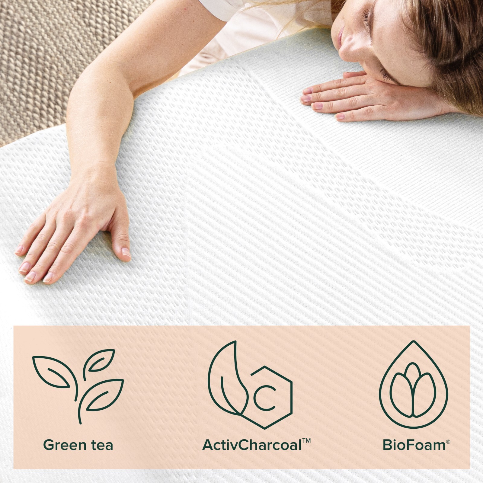 Zinus Spa Sensations Serenity 8″ Memory Foam Mattress, Queen