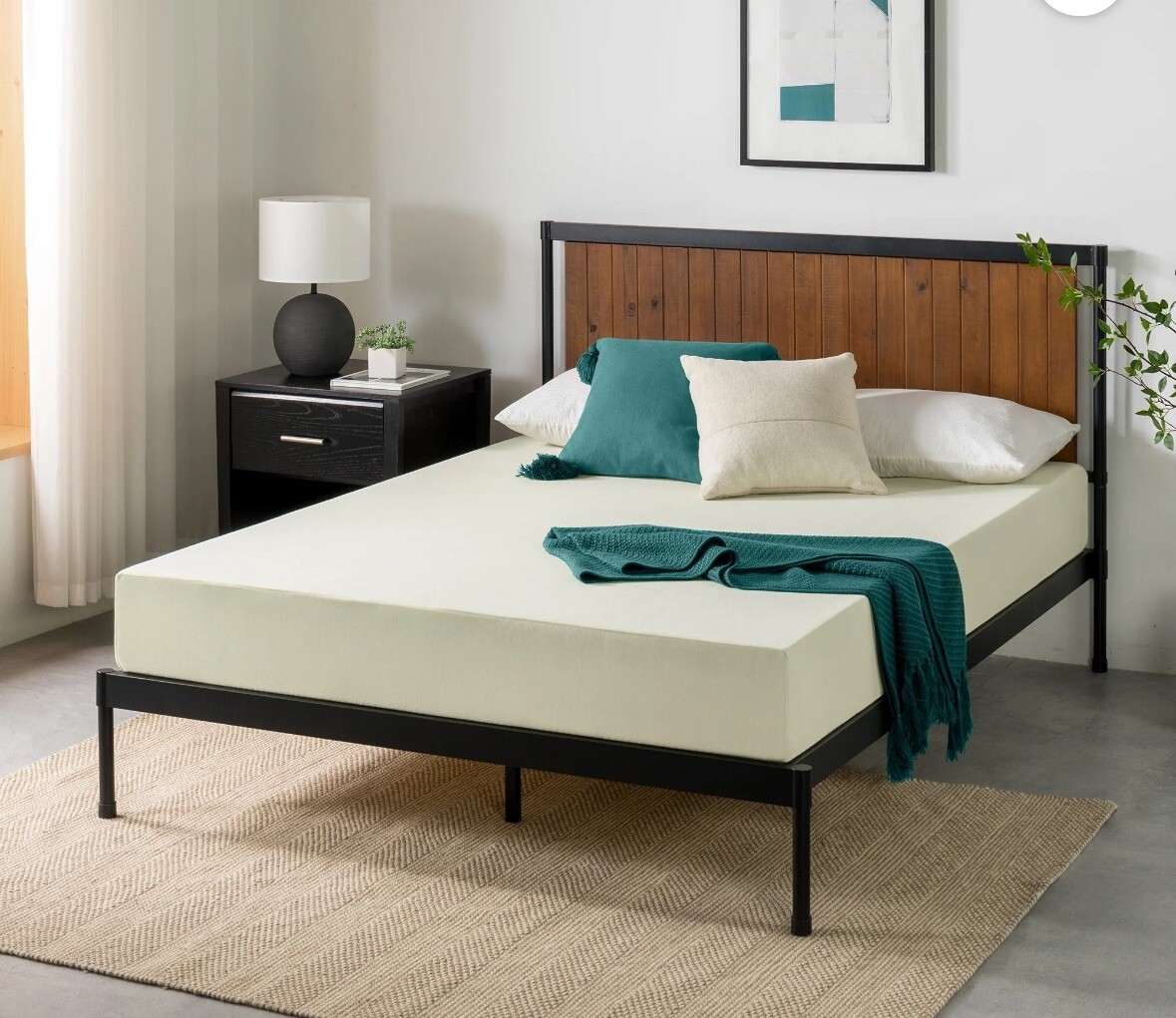 Zinus Cooling Airflow Tight Top 8″ Memory Foam Mattress, King