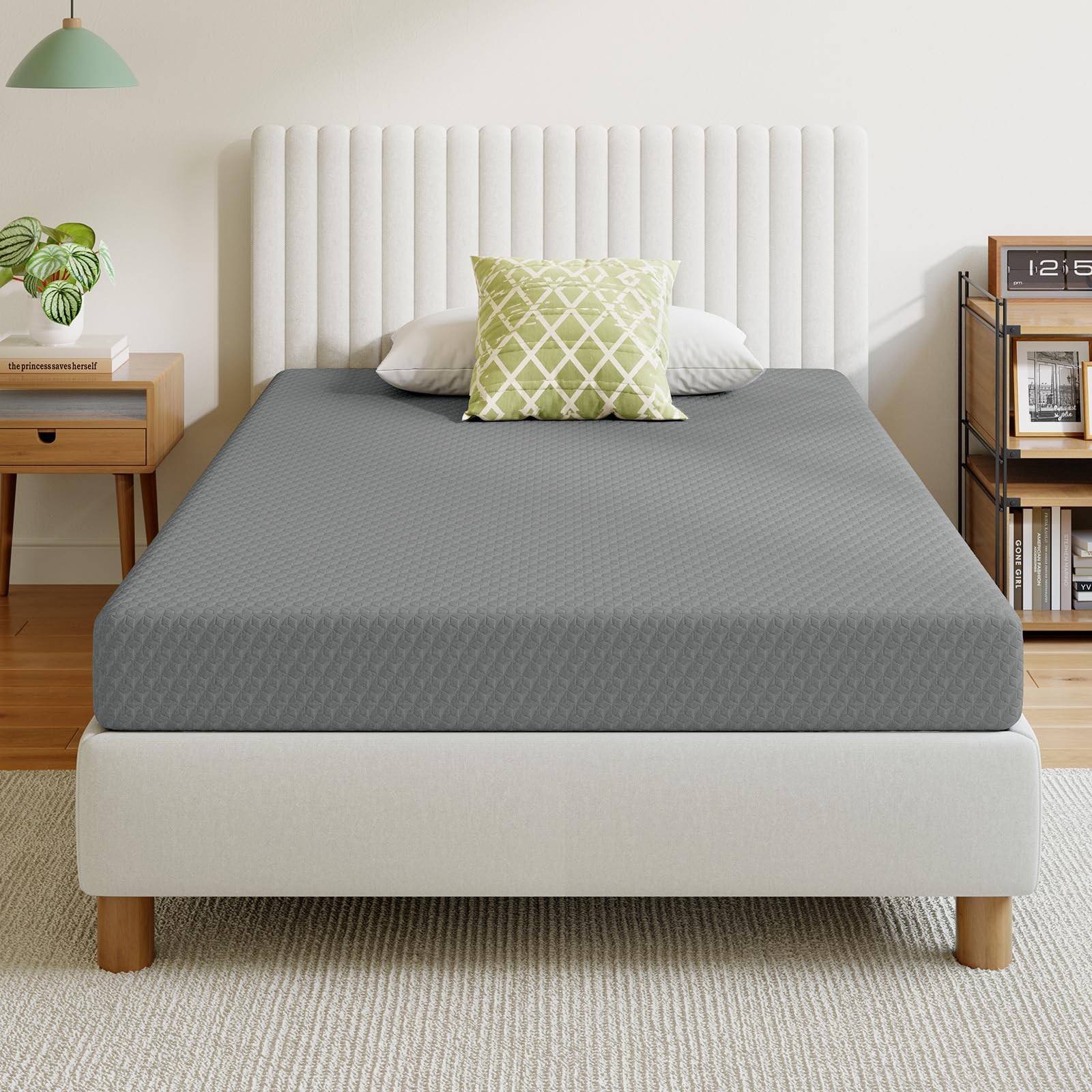 6 Inch Twin Mattress in a Box, Cooling Twin Memory Foam Mattress for Pressure…
