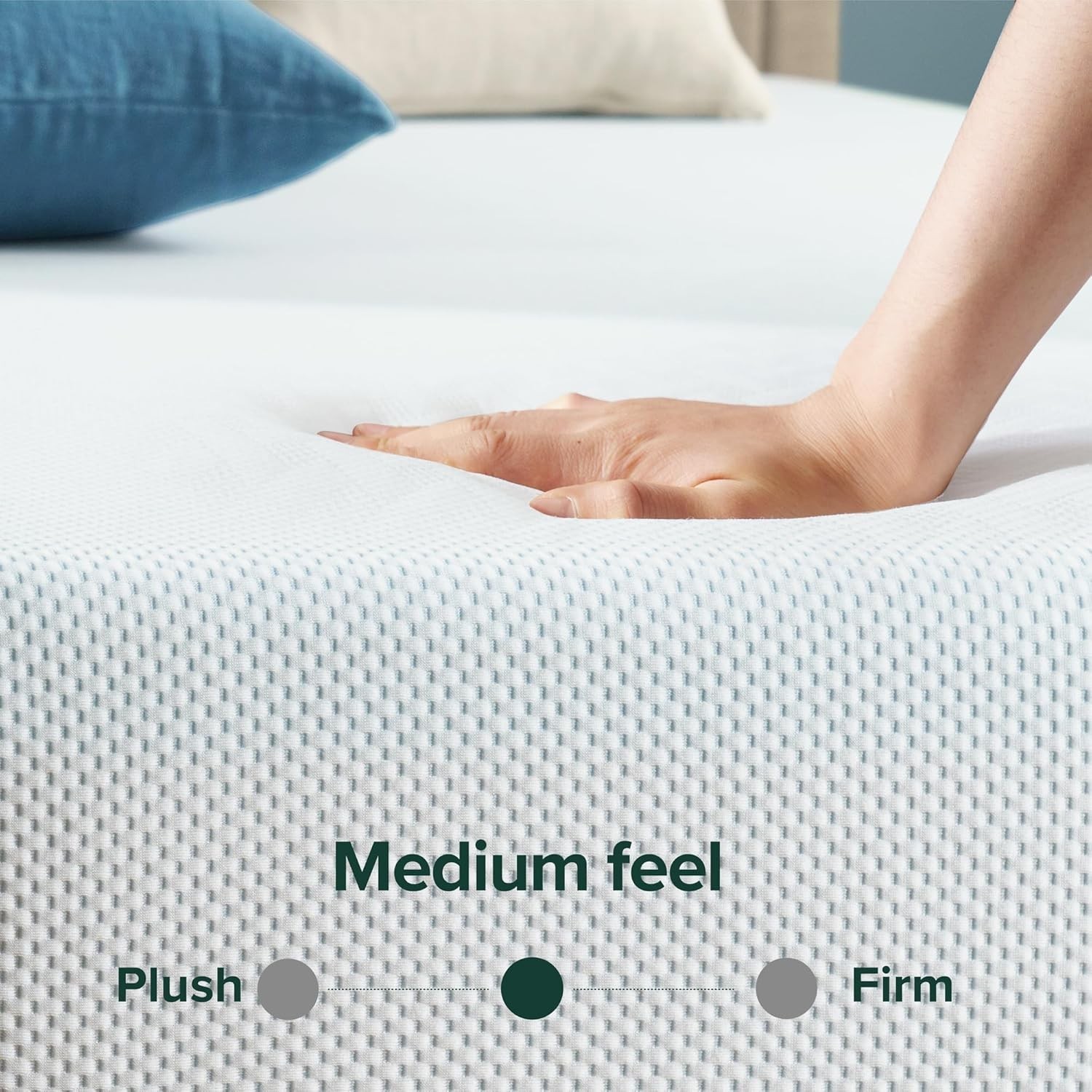 6 Inch Green Tea Cooling Memory Foam Mattress [New Version] Full Fiberglass Free