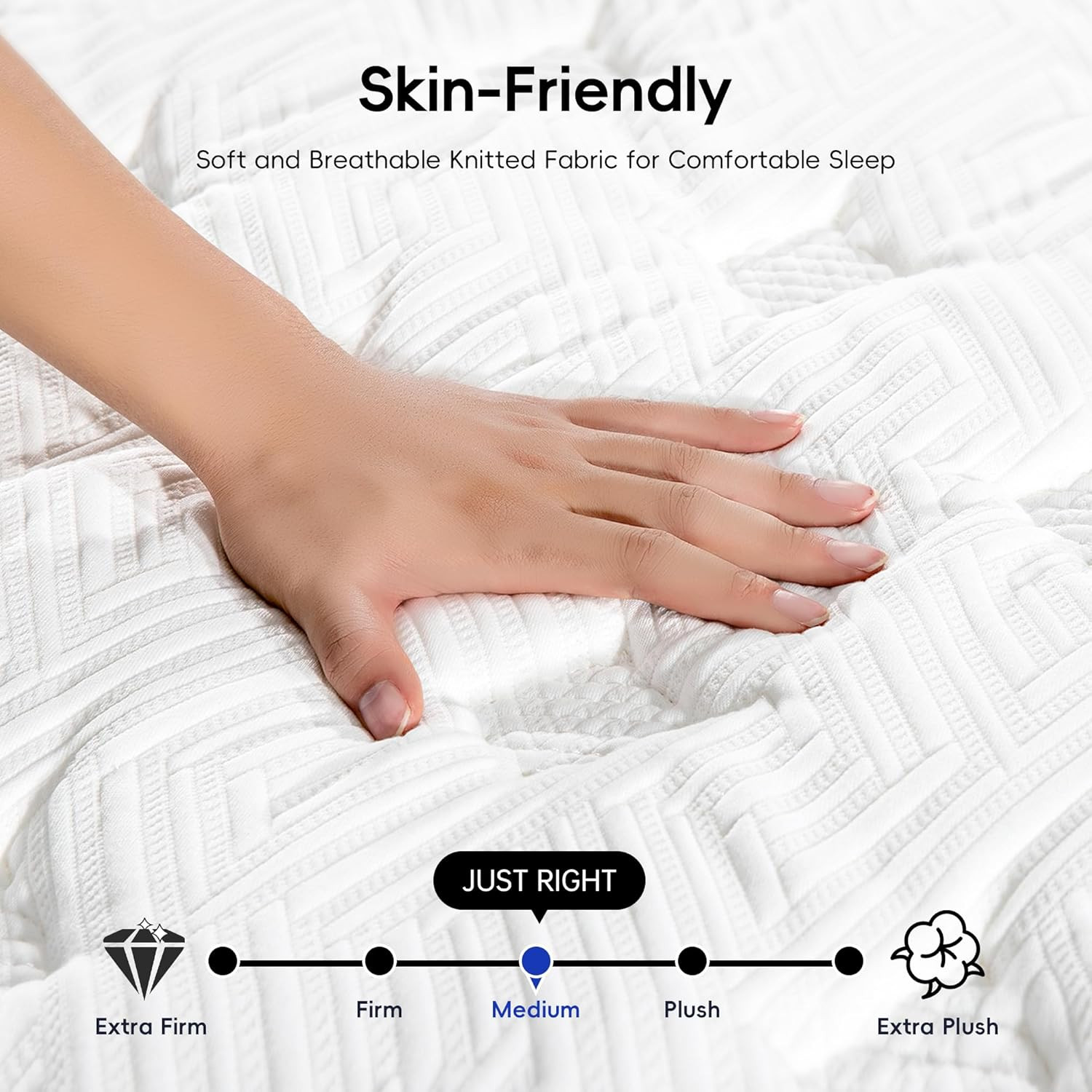 Twin Mattress, 12 Inch Hybrid Memory Foam Mattress in a Box, Pressure Relief for