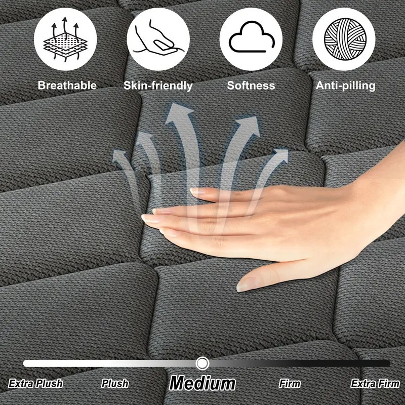 12″ 14″ Twin Full Queen King Mattress Gel Memory Foam Hybrid Spring Bed In a Box