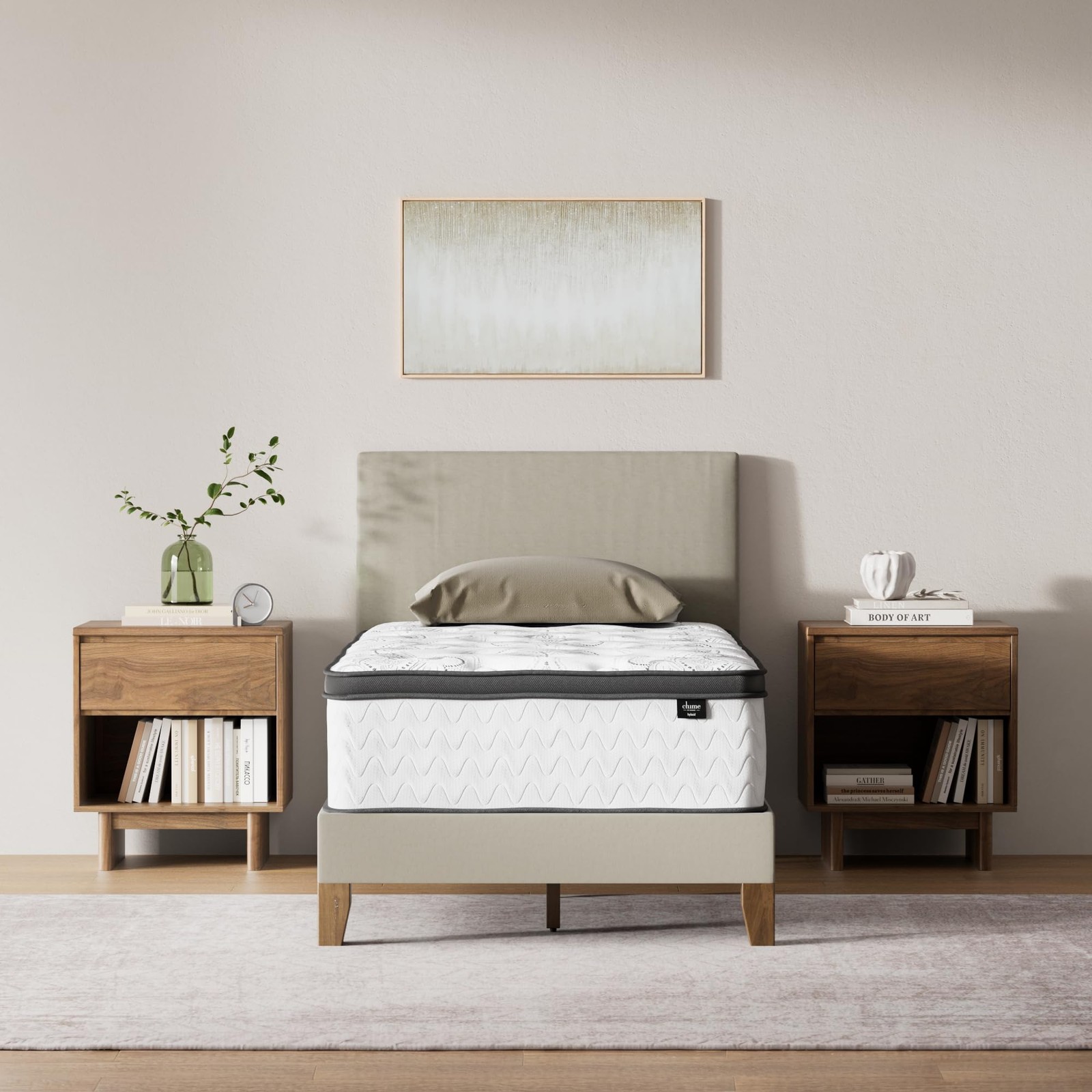 Signature Design by Ashley Chime Hybrid Twin 12″ Mattress with Gel Memory