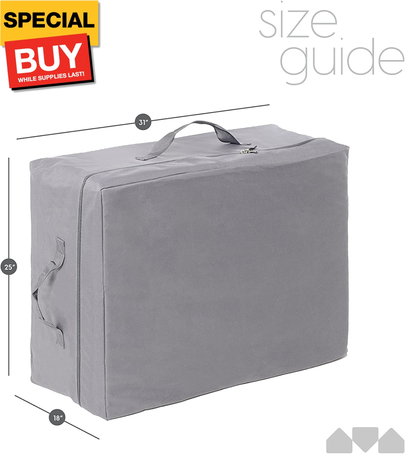 Carry Case 6 Inch Cot Tri-Fold Mattress