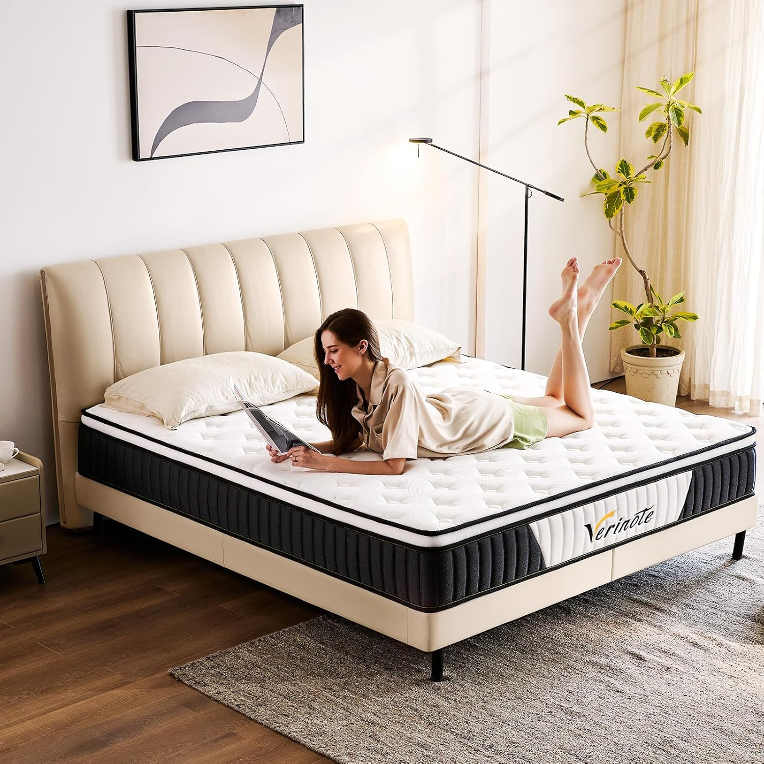 12″ Medium Firm Hybrid Mattress – Memory Foam & Pocket Springs, 500 Nights!
