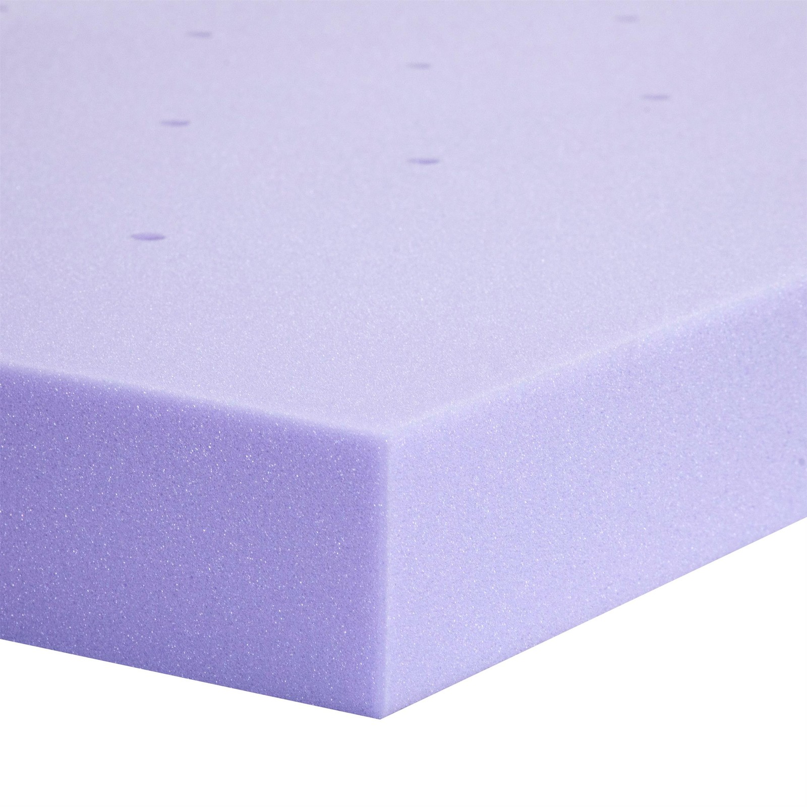 3″ Lavender Infused Memory Foam Mattress Topper with Ventilated Design – Twin XL