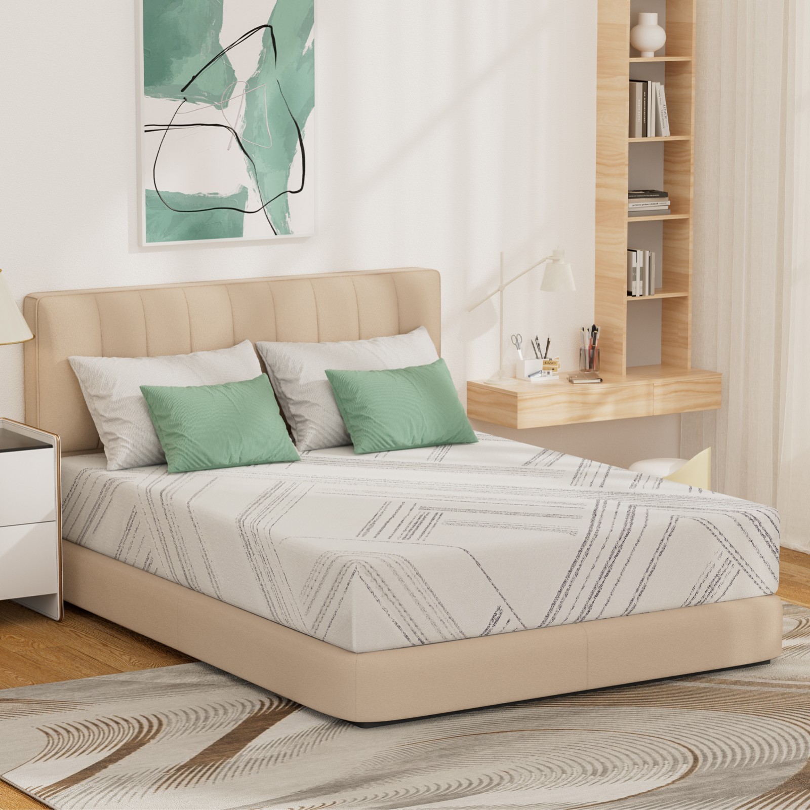 10″ Twin Full Queen King Gel Memory Foam Mattress CertiPUR-US Certified in a Box