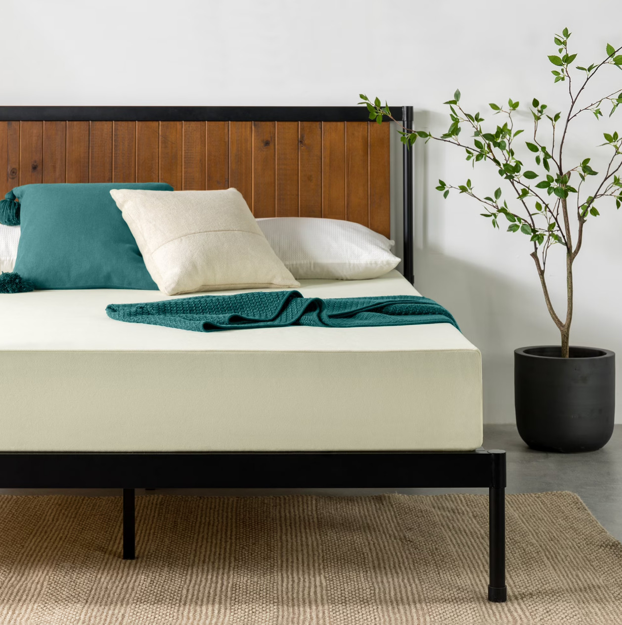 8″ Colchones Queen Size De Espuma 8 Pulgadas Memory Foam Mattress Cooling Bed