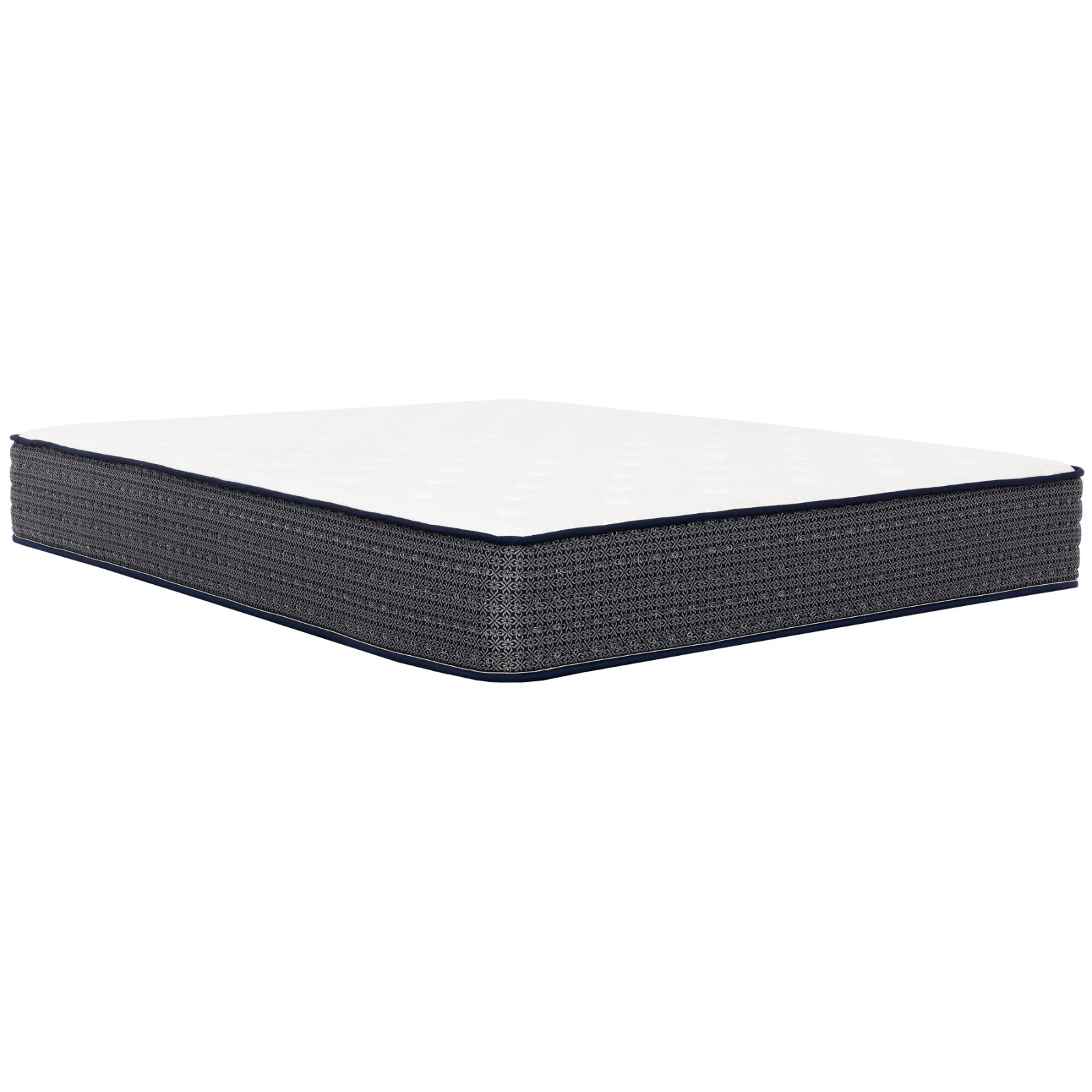 10 Inch Twin Size Hybrid Mattress with Gel Memory Foam and Pocket Coils, White