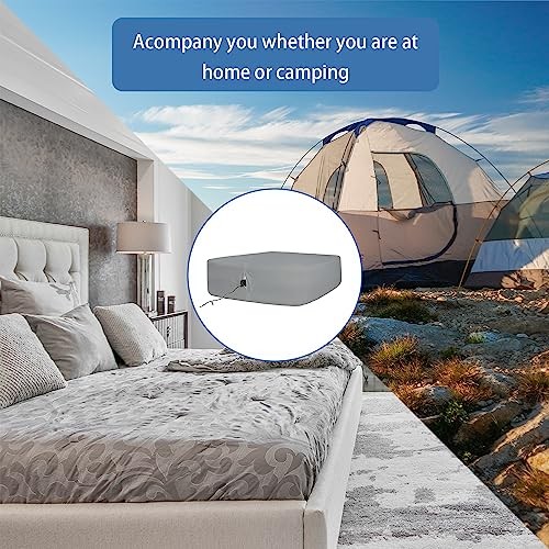 Bedecor Sábanas de cama de aire para funda de colchón, Completo Gris Oscuro