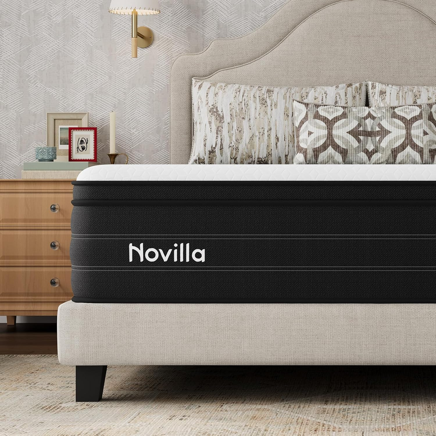 Queen Mattress in a Box, 10 Inch Cooling Hybrid Mattress with Upgraded Pocketed