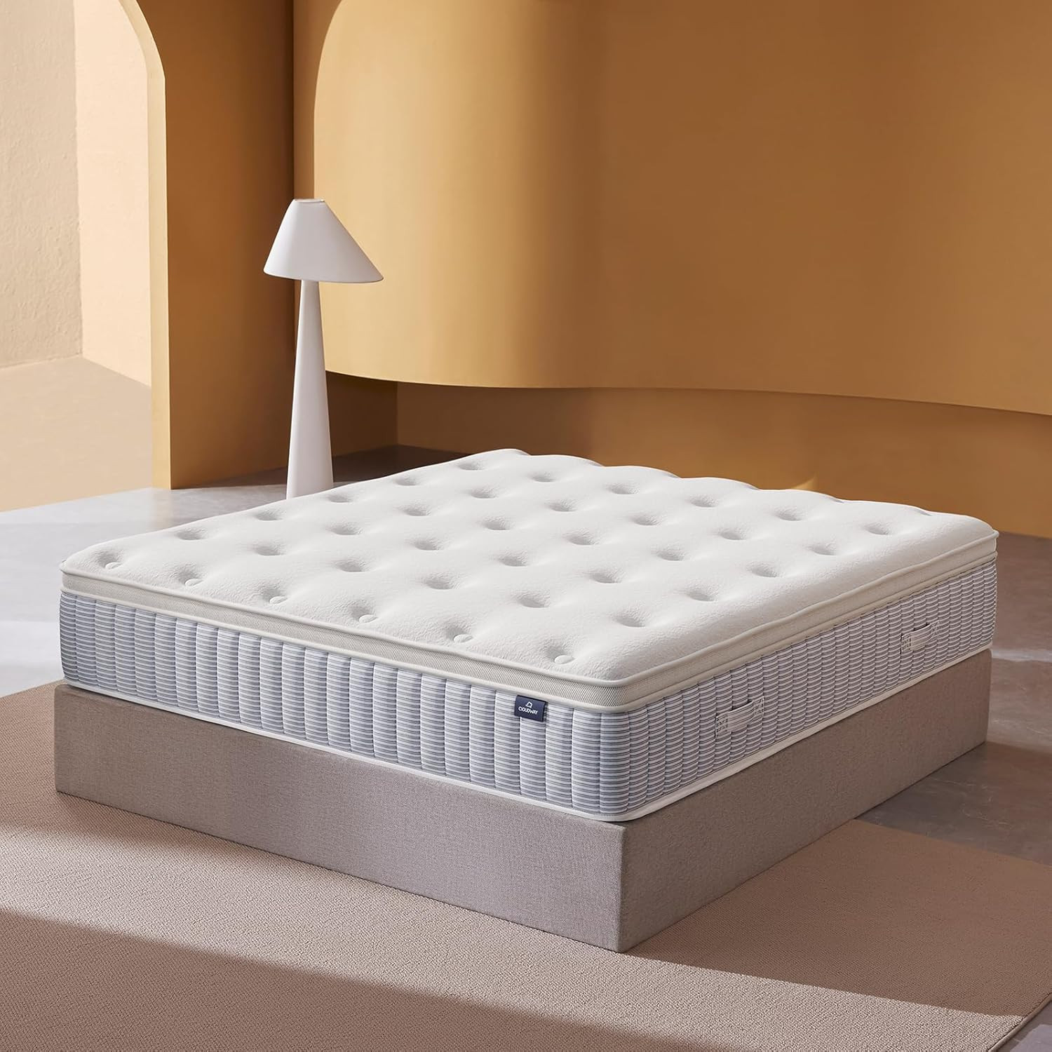 – 12 Inch King Size Mattress – Real Hybrid King Mattress Memory Foam, Reinforced