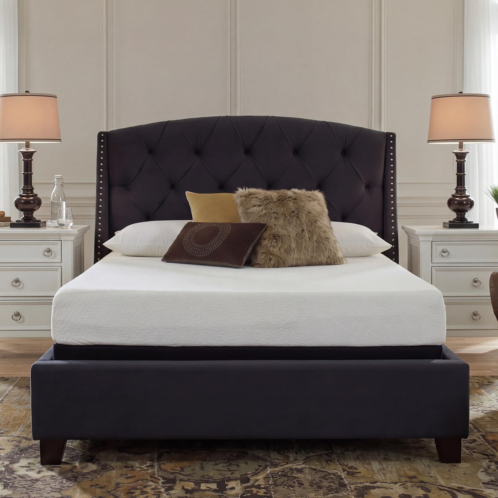 Queen Size Mattress 8 Inch Memory Foam Gel Medium Firm Chime M72631 Signature