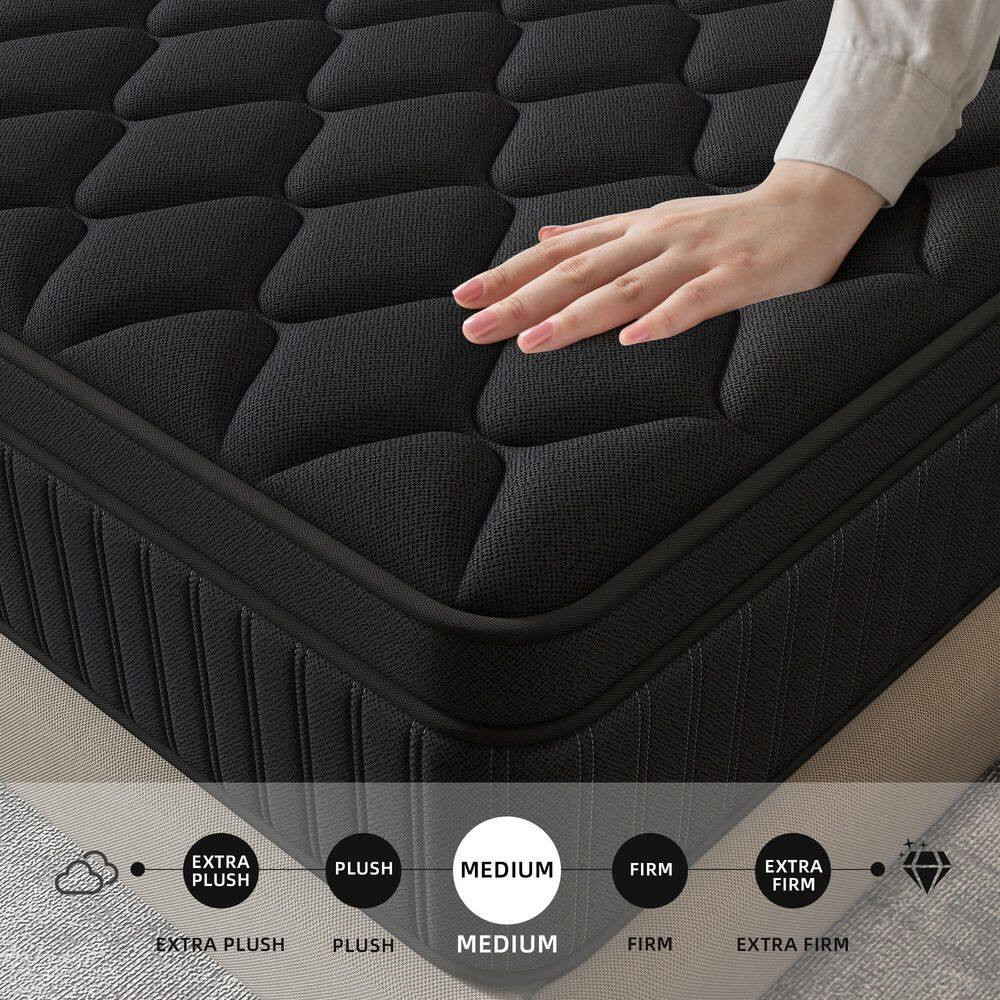Comfort Queen Medium Memory Foam Hybrid 14 In. Bed-In-A-Box Mattress