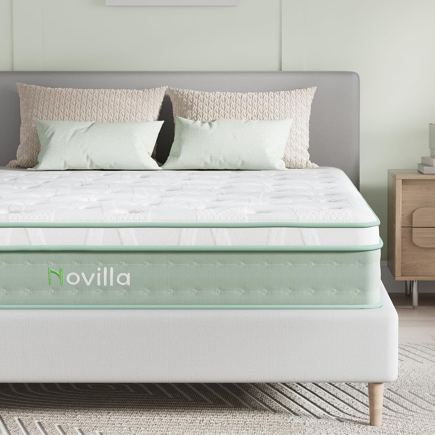 12″ Queen Hybrid Mattress – Gel Foam & Pocket Springs for Ultimate Comfort