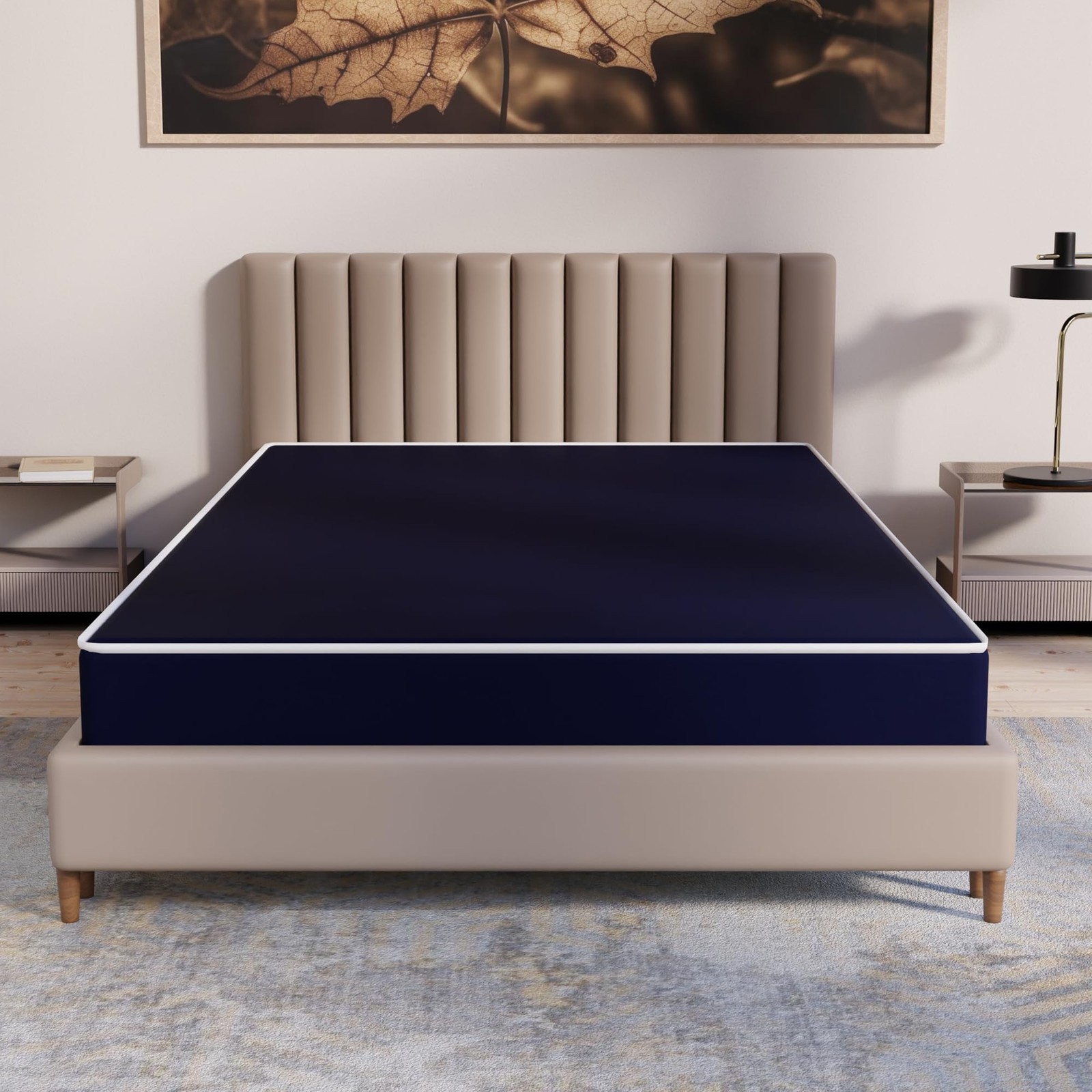 , 10-Inch Medium Firm Water Resistance Nylon Vinyl Foam Mattress, Noiseless, …