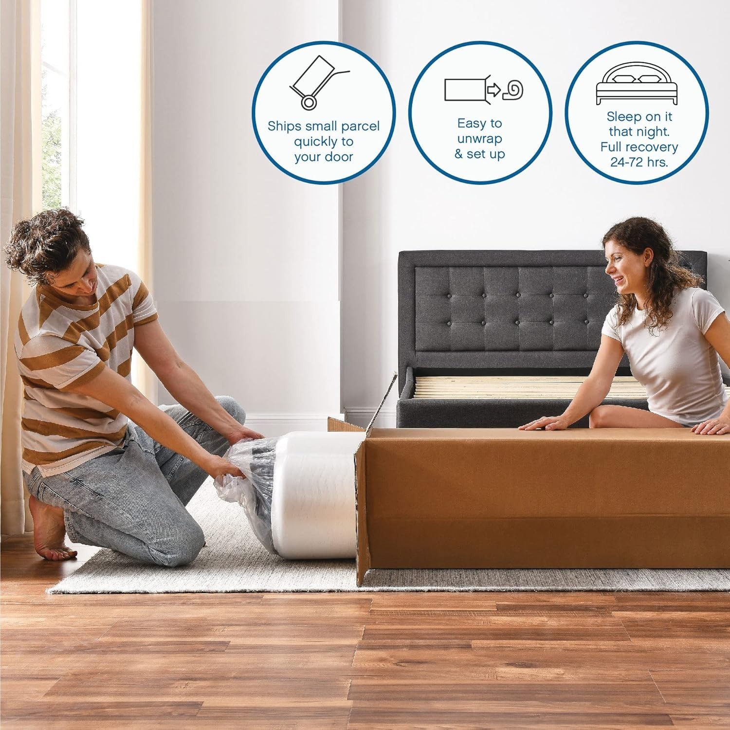 Medium Firm 8-Inch Twin Mattress with Gel Memory Foam – Ideal for Kids & Dorms
