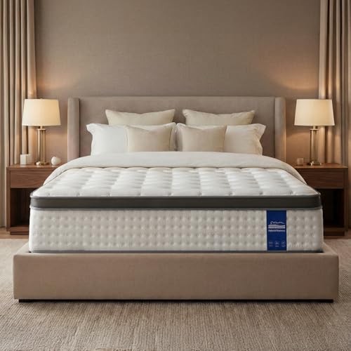 Queen Size Mattress,12 Inch Hybrid Queen Mattress in a Box with Memory Foam