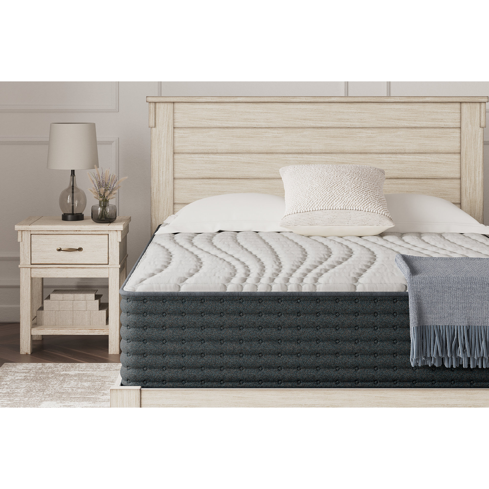Signature Design by Ashley Hybrid 1300 13 Inch Plush Memory Foam Mattress, Queen