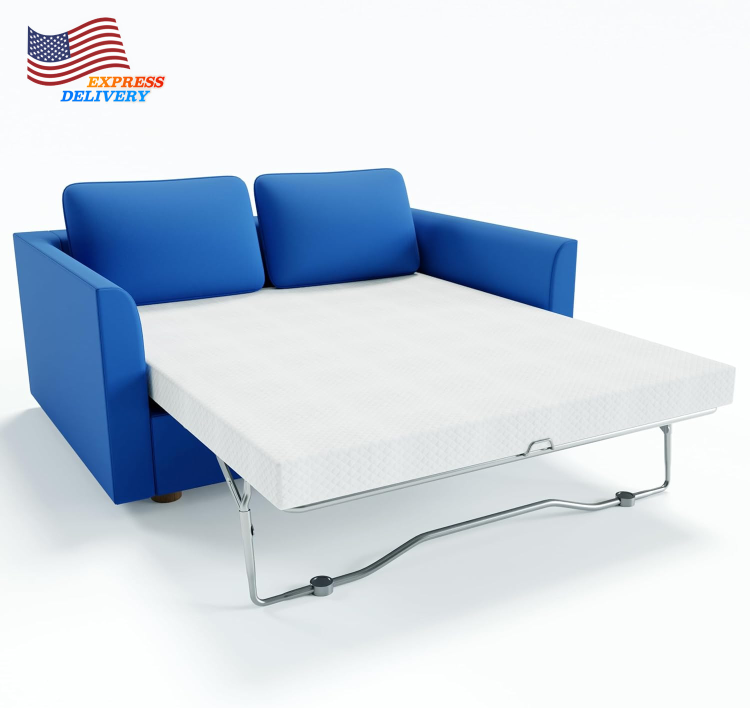 4.5 Inch Cold Gel Memory Foam Mattress Replacement for Sleeper Sofa & Couch Beds