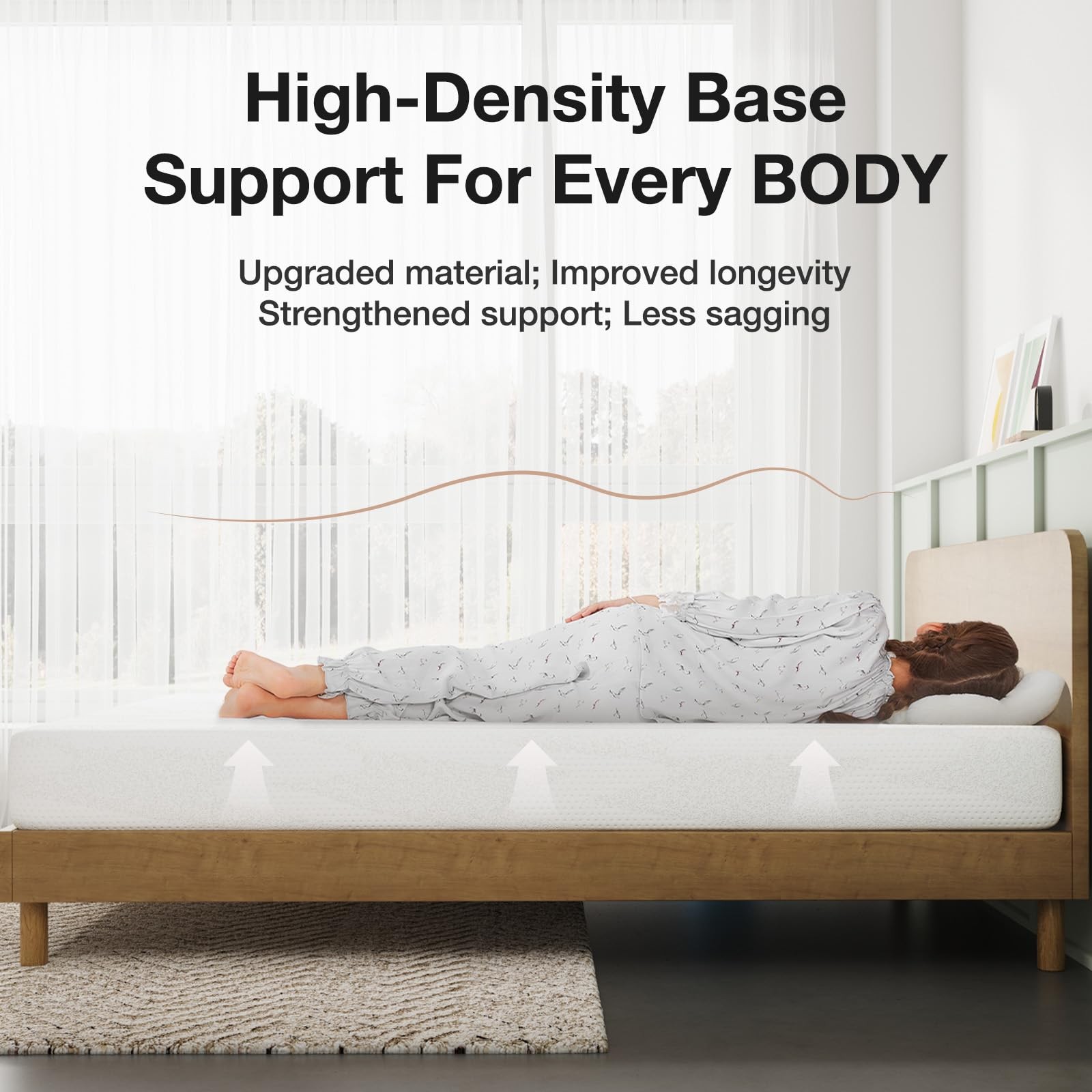 Novilla Twin Mattress, 6 Inch Gel Memory Foam