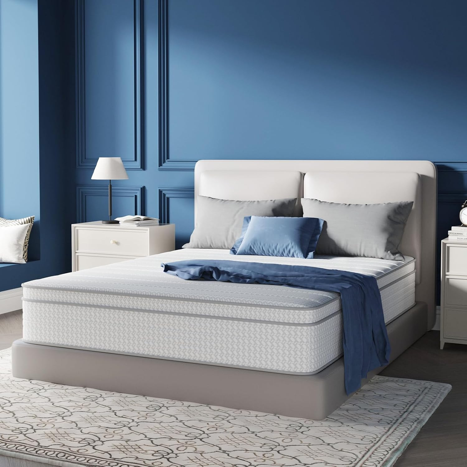12-Inch Queen Hybrid Mattress, Medium Plush, Pocket Spring for Pressure Relief