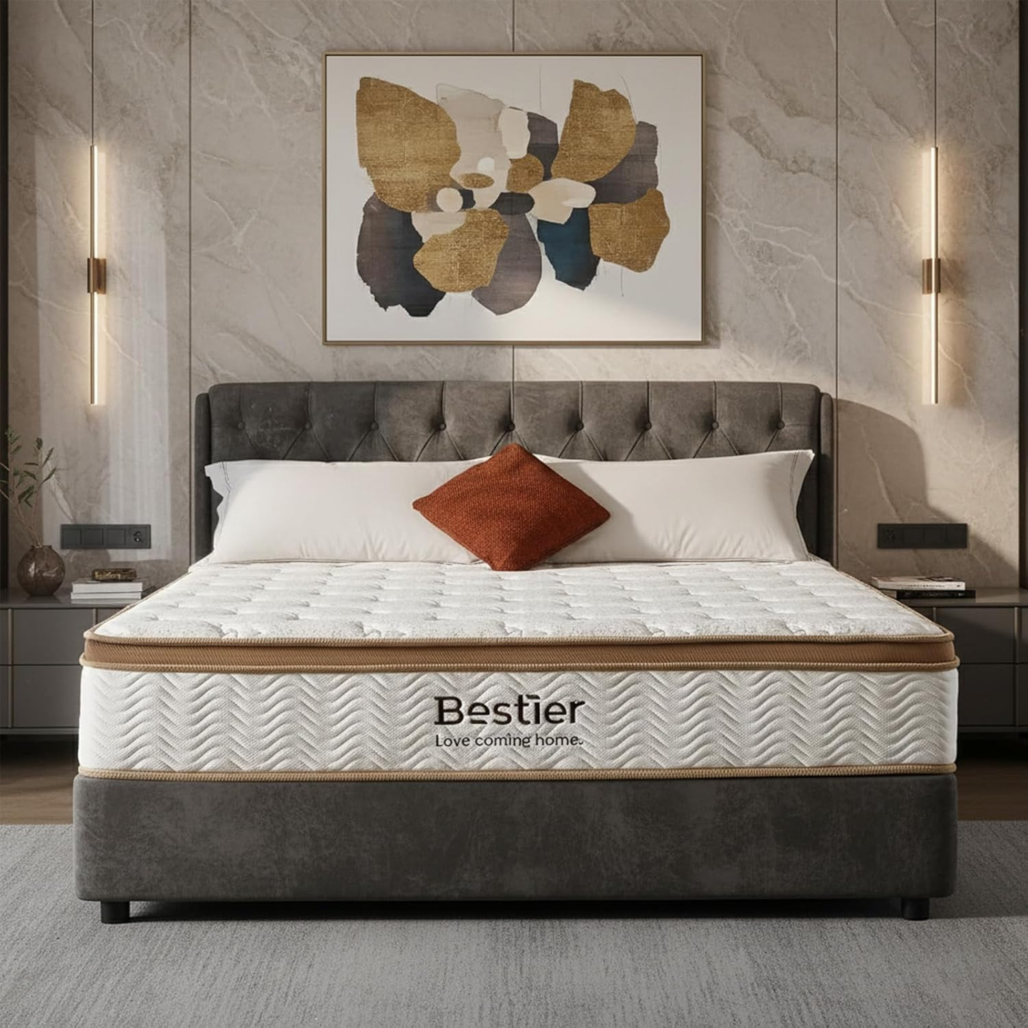 12 Inch Full Mattress, Fiberglass Free Hybrid Gel Memory Foam Mattress in a Box,