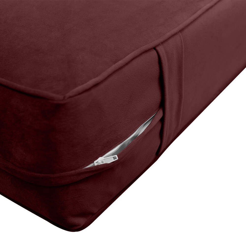 Same Pipe 6″ Twin-XL 80x39x6 Velvet Indoor Daybed Mattress |COVER ONLY|-AD368