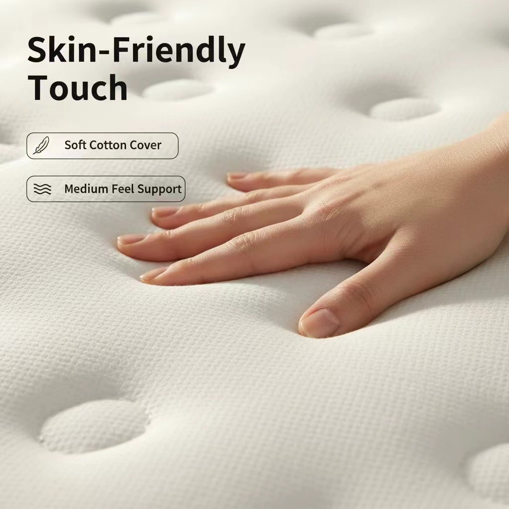 12″ Queen Memory Foam Hybrid Mattress Medium Firm Bed in a Box Pressure Relief