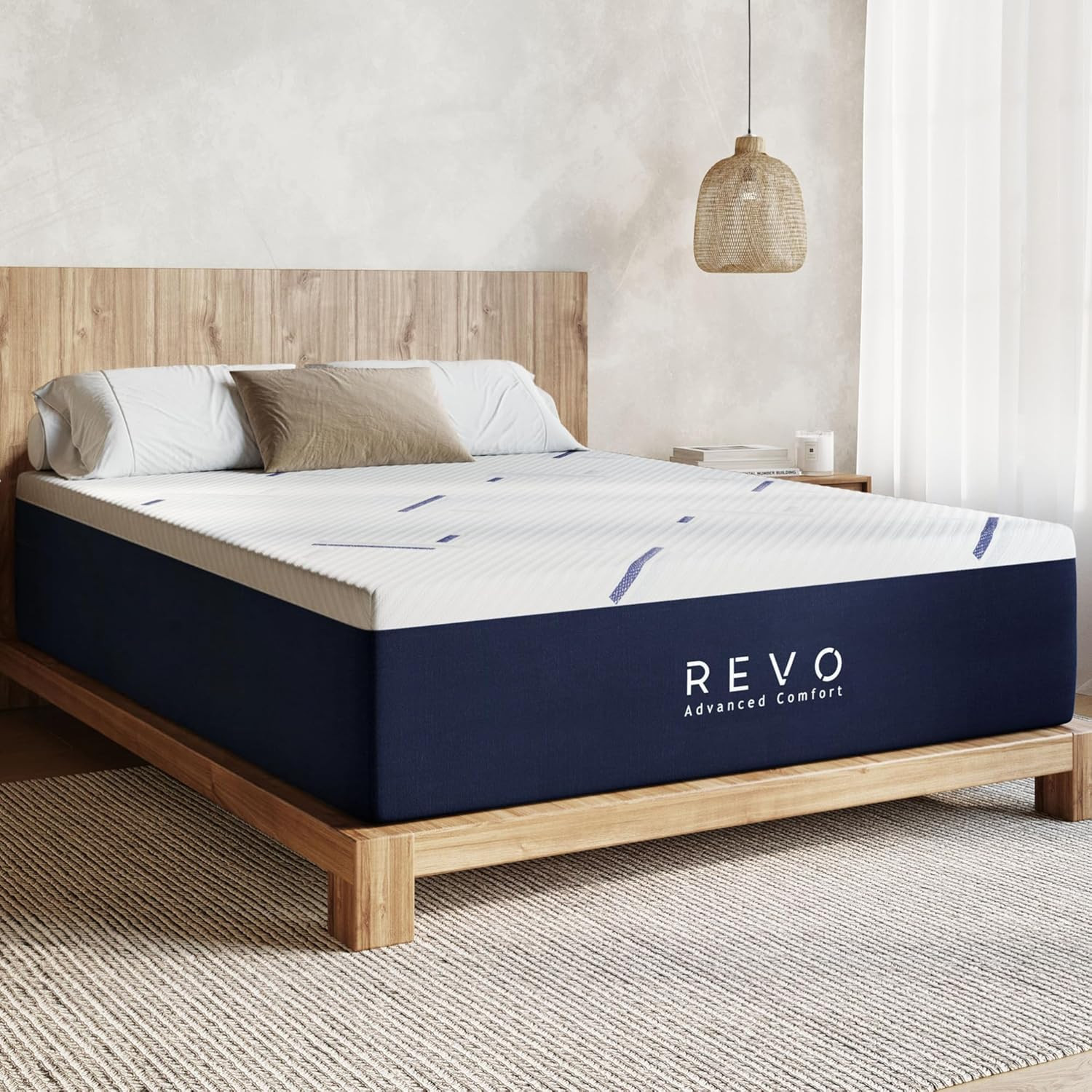 Sleep 14-Inch King Gel Memory Foam Mattress – Cooling King Size Mattress with Su