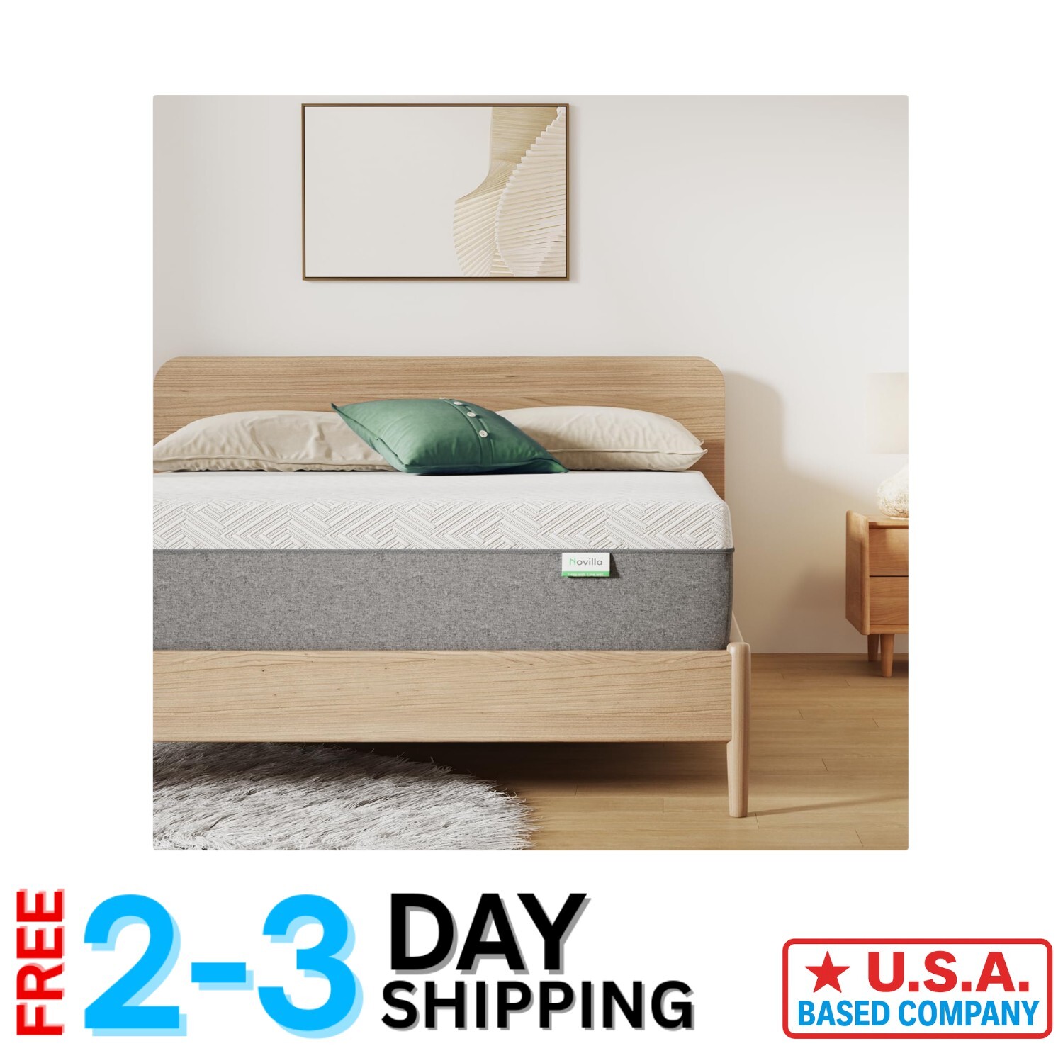 Twin Gel Memory Foam Mattress – 6-Inch Medium Firm for Cool, Restful Sleep