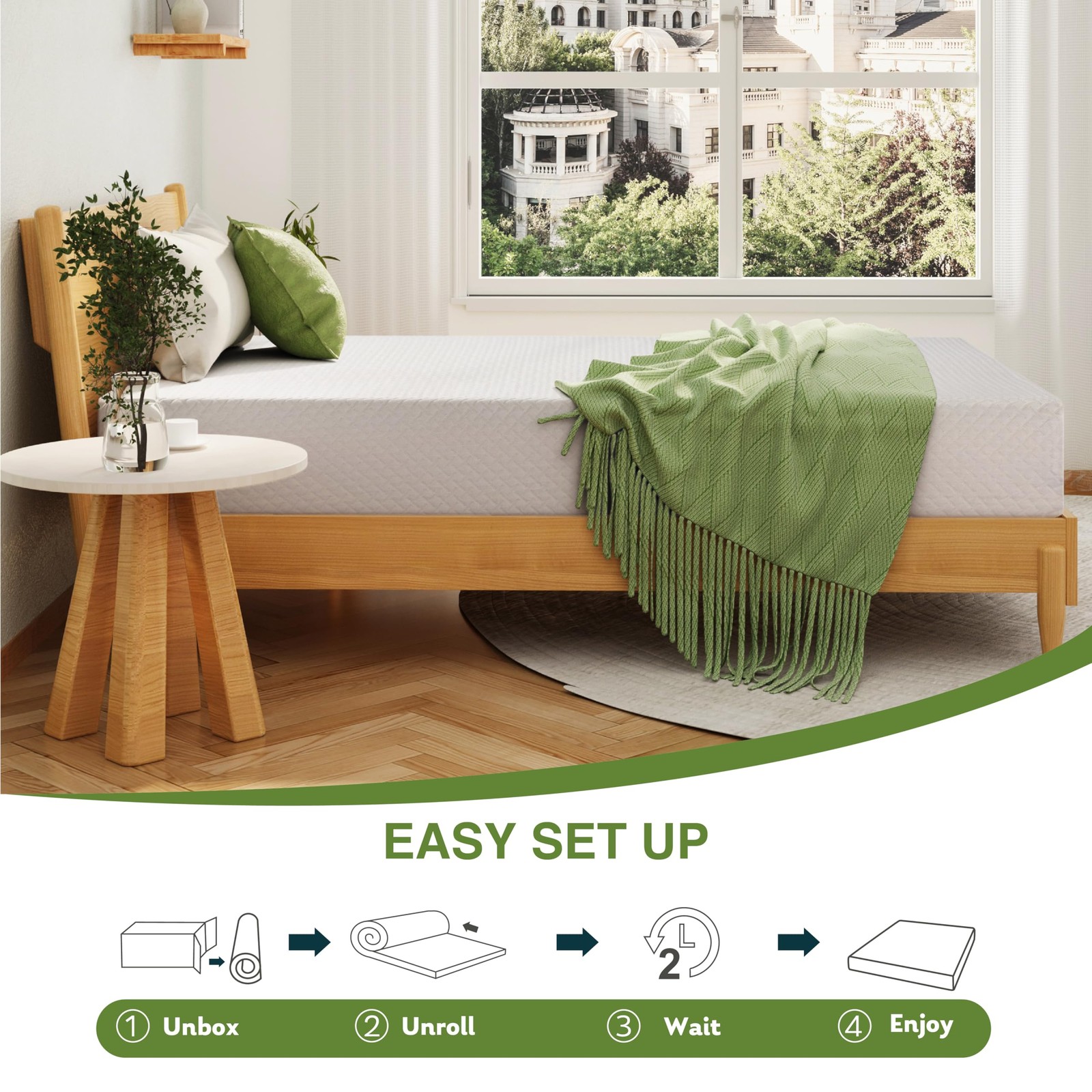 EGOHOME 5 Inch Full Size Mattress for Kids, Memory Foam Mattress with Cooling…