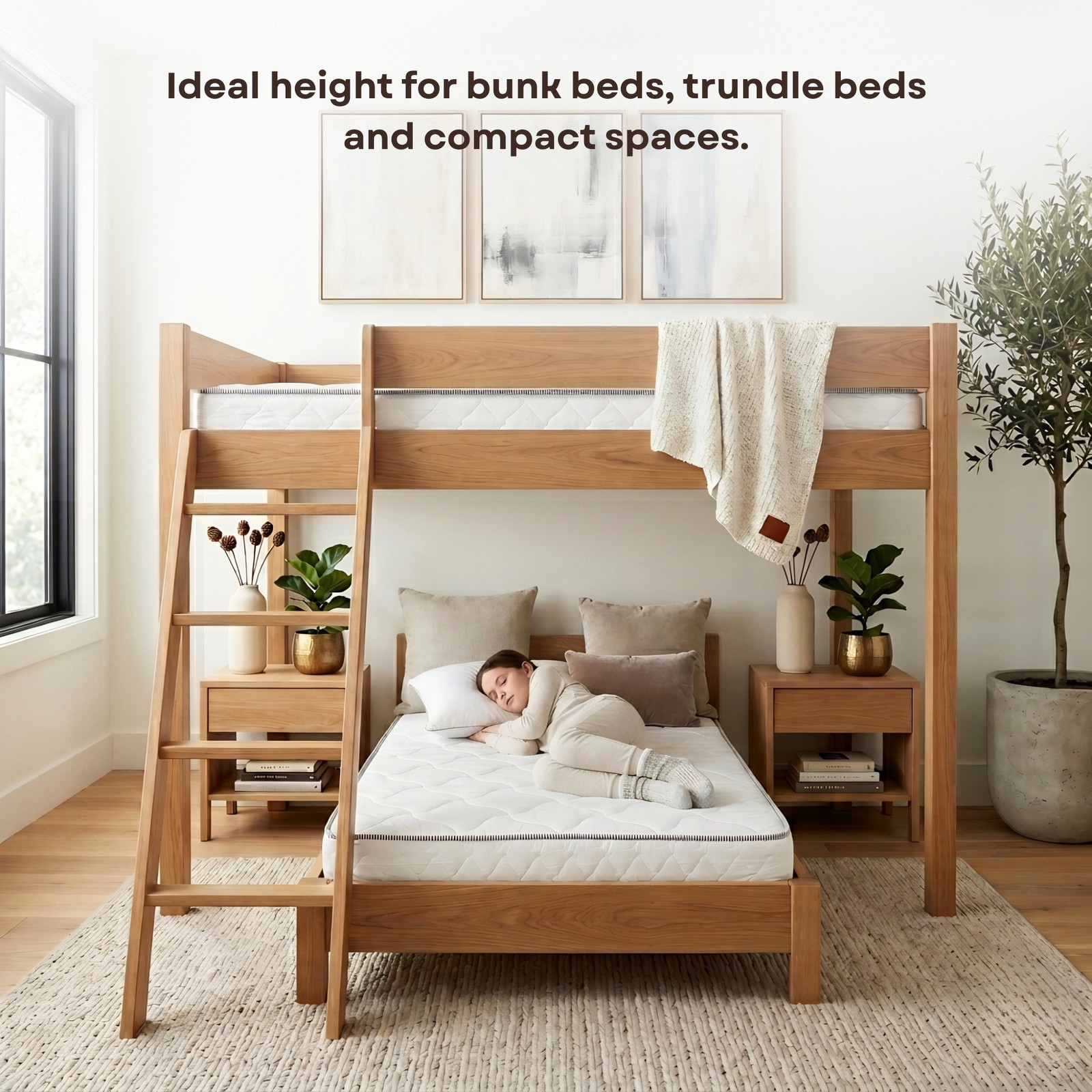 Primo International Suri 6in Polyurethane Full Mattress in White